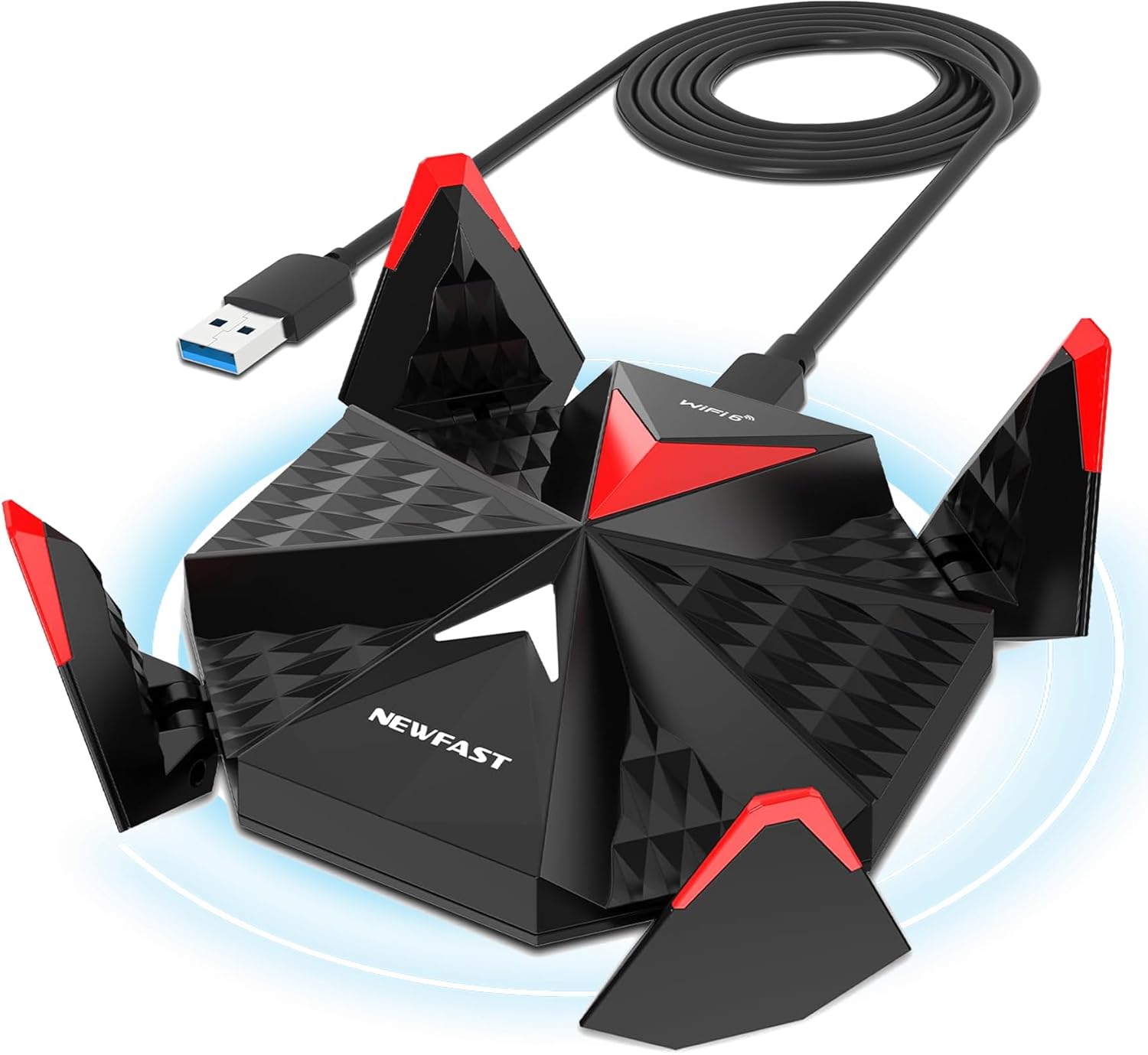 Newfast Chiavetta WiFi 6E USB Tri-Band 5400Mbps - immagine 1