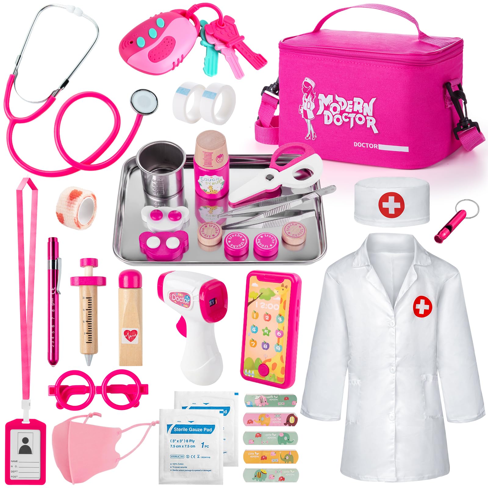 Sundaymot Valigetta Dottore Bambini con Stetoscopio