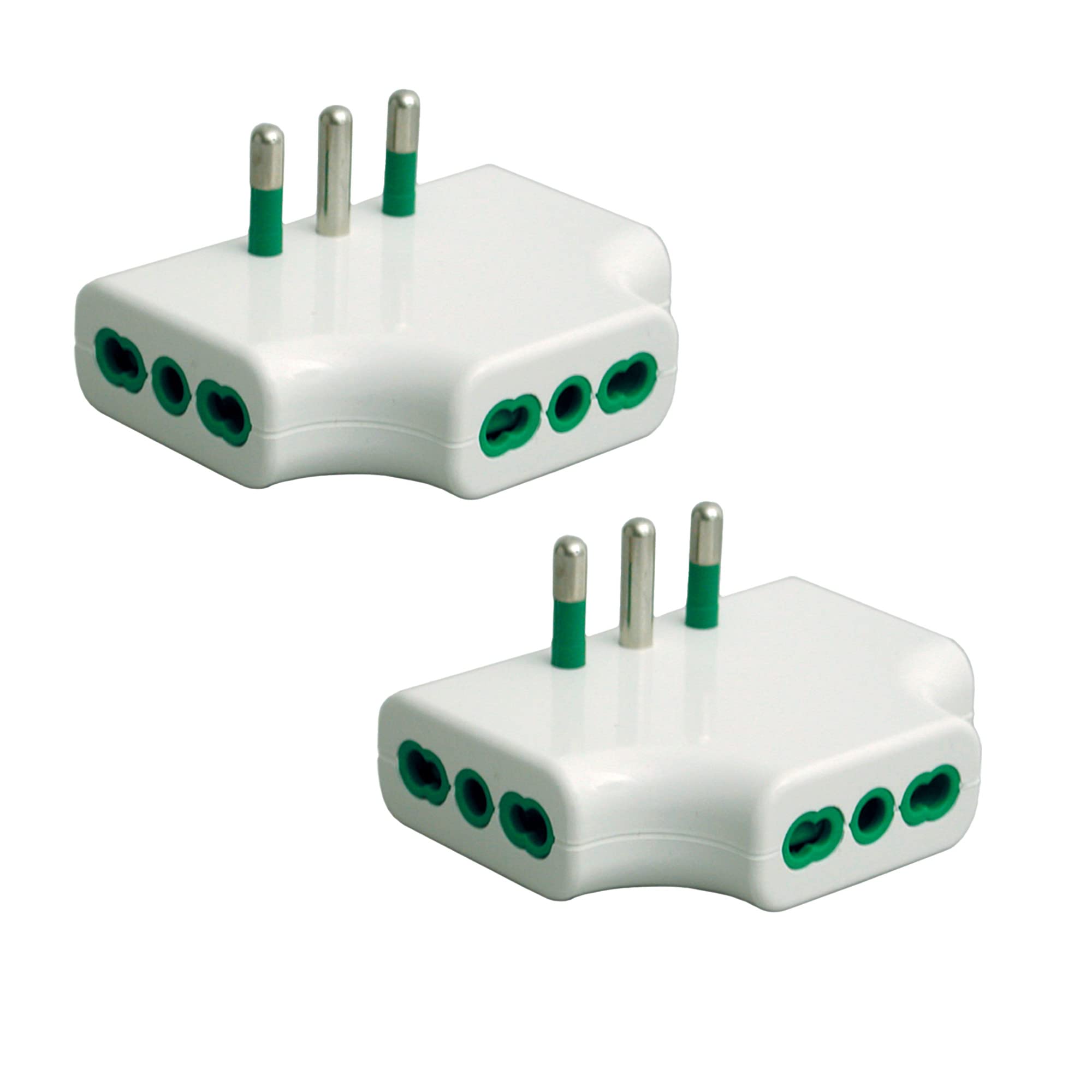 Fanton 82220-B2 - Adattatore Presa Tripla Piatta (2 pz)