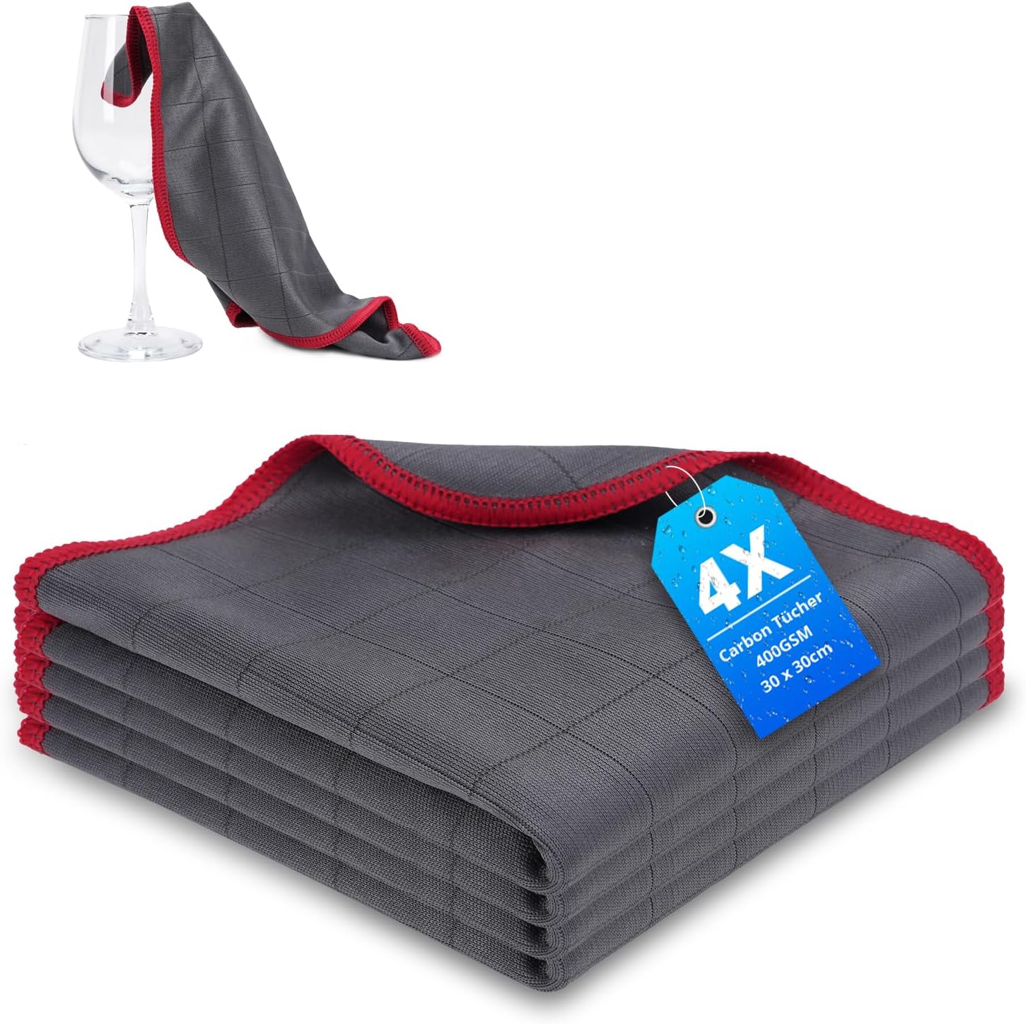 Set 4 Panni Magic Microfibra Carbonio 400 GSM - immagine 1