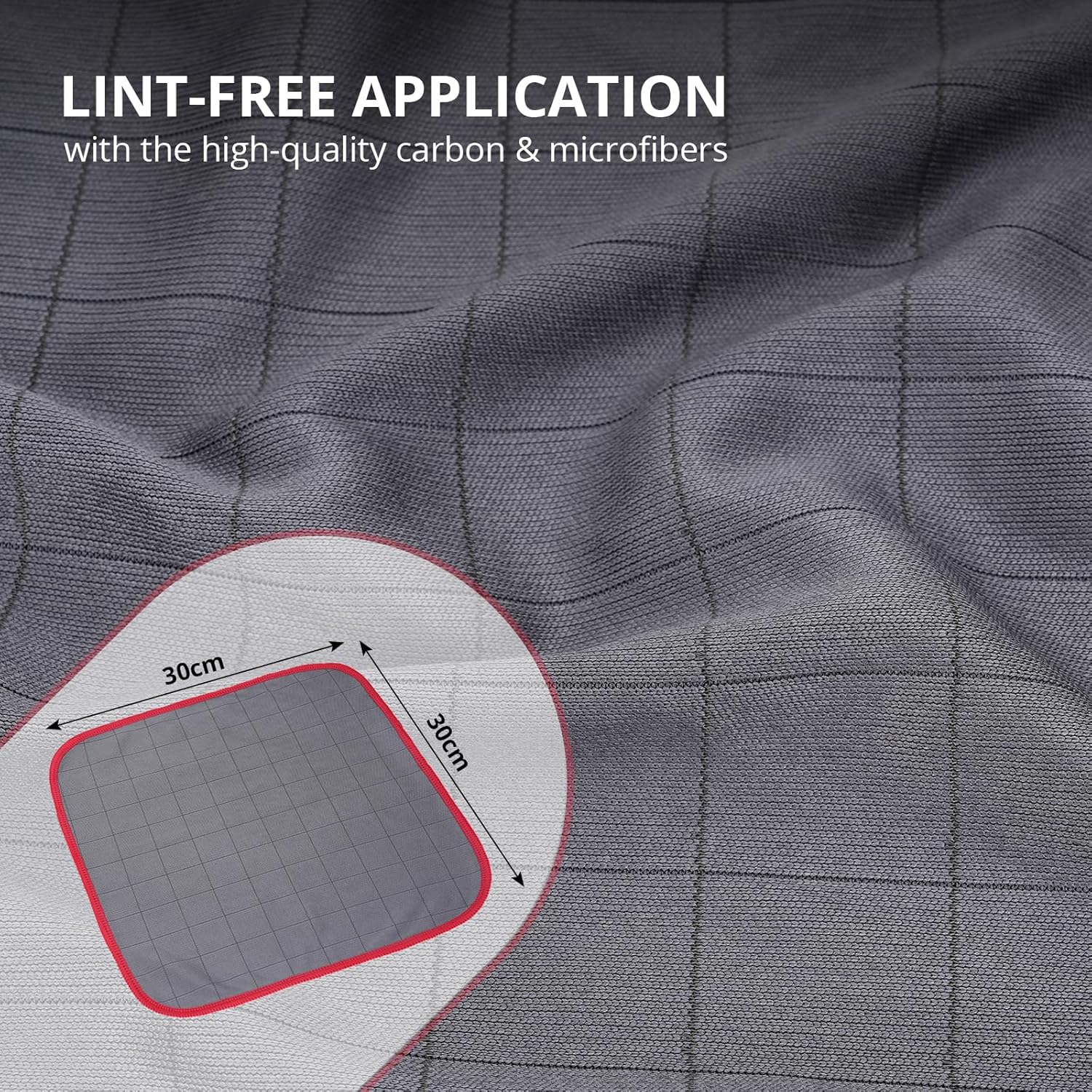 Set 4 Panni Magic Microfibra Carbonio 400 GSM - immagine 3