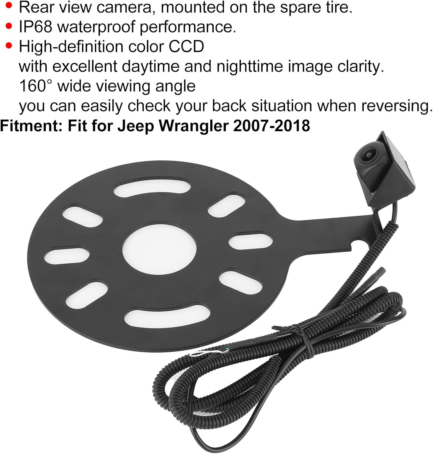 Supporto Telecamera Posteriore Auto 160° IP68 - immagine 2