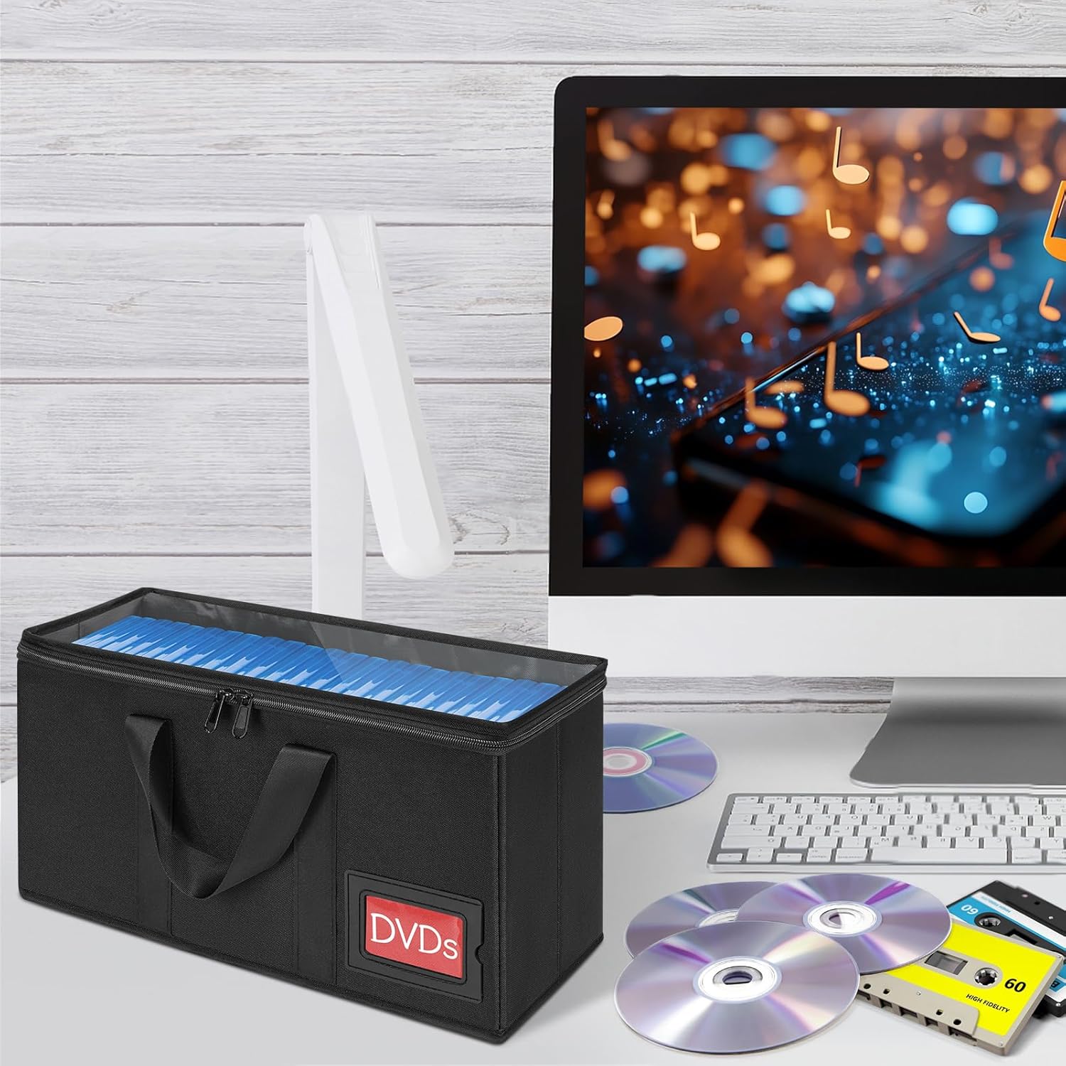 Ipeb Custodia per CD/DVD con Maniglia Nera (4 Pezzi) - immagine 5