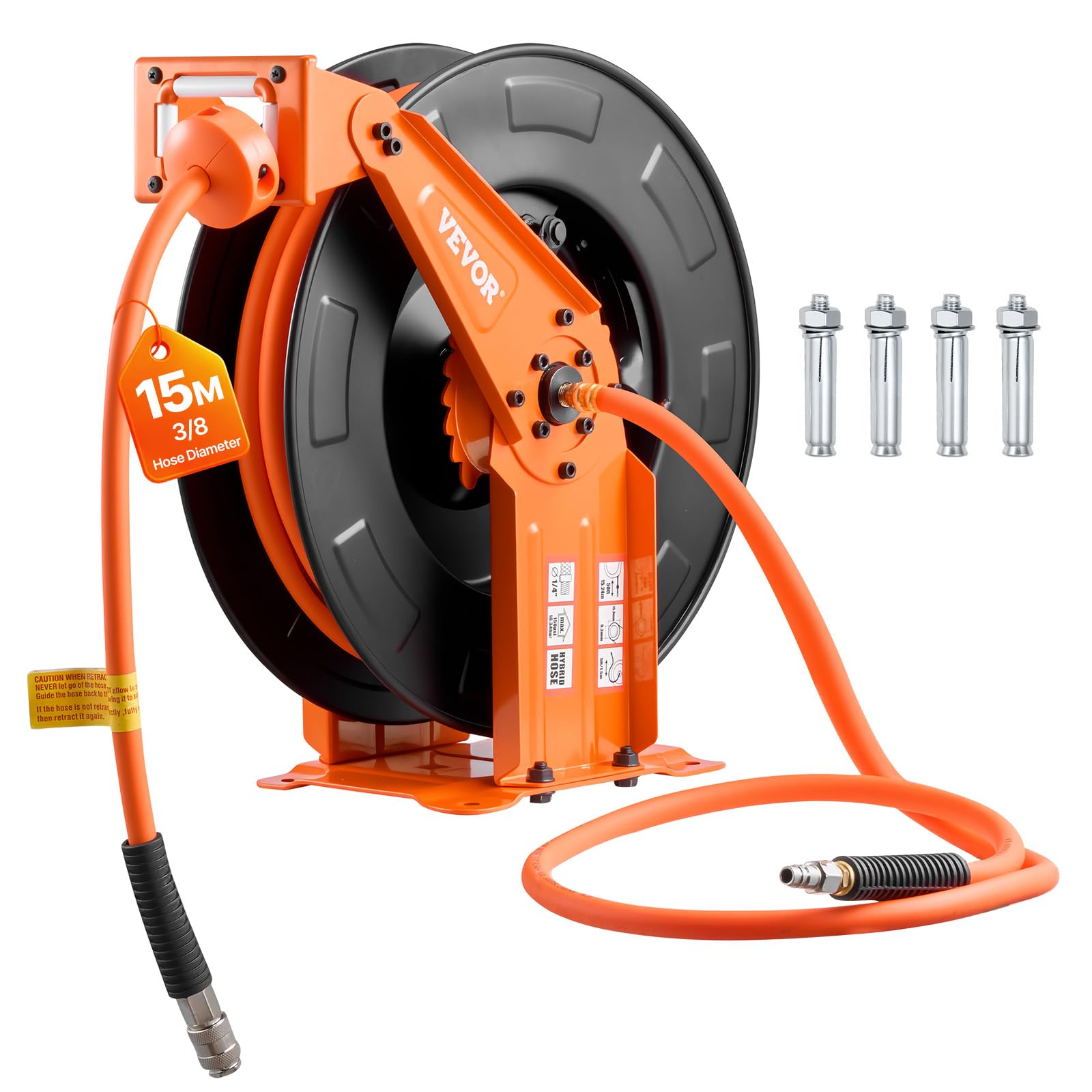 Vevor Bobina Pneumatica per Tubo Aria Compressa 15m