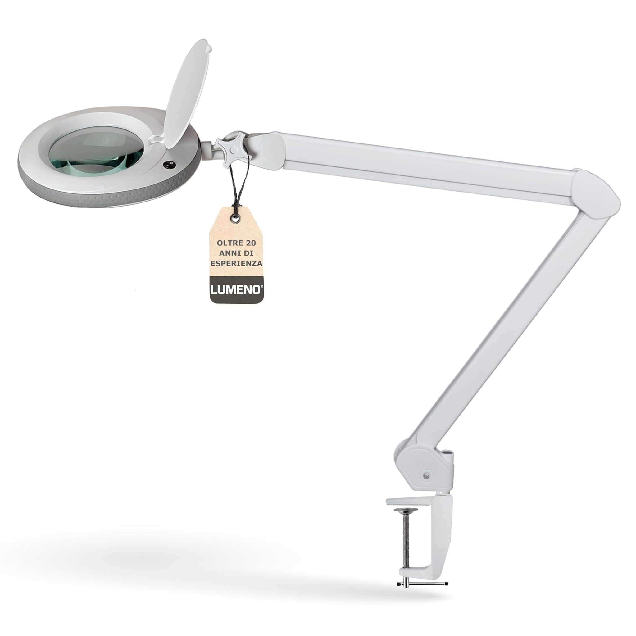 Lumeno LED Lampada d'Ingrandimento 7215GR 5 Diottrie