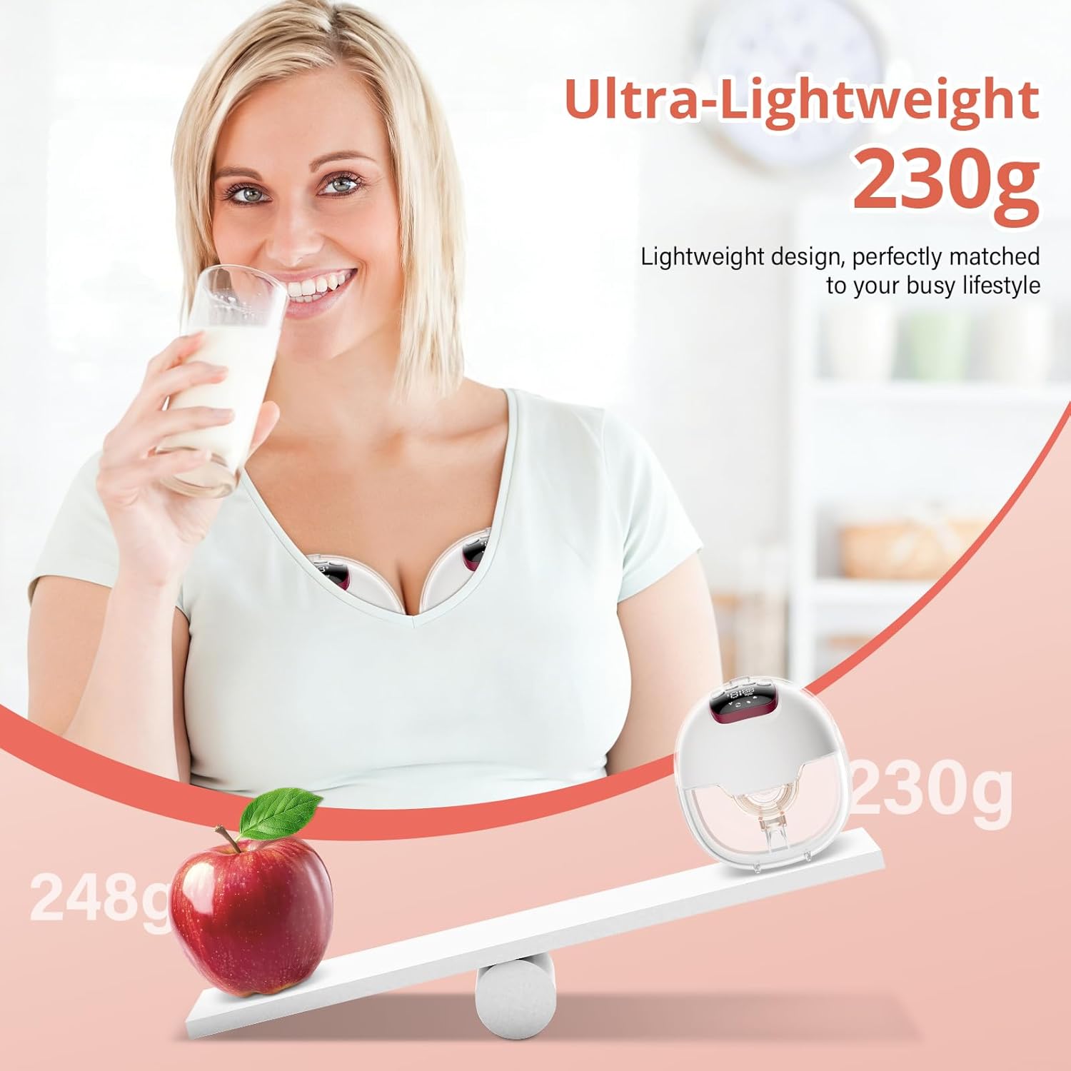 Tiralatte Elettrico Indossabile 4 Modalità 15 Livelli - immagine 5