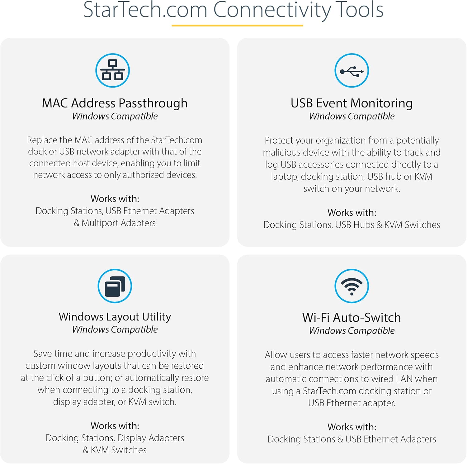 StarTech.com Dock Thunderbolt 3, Mac & Windows, Dual 4K 60Hz, Power Delivery 85W - immagine 7