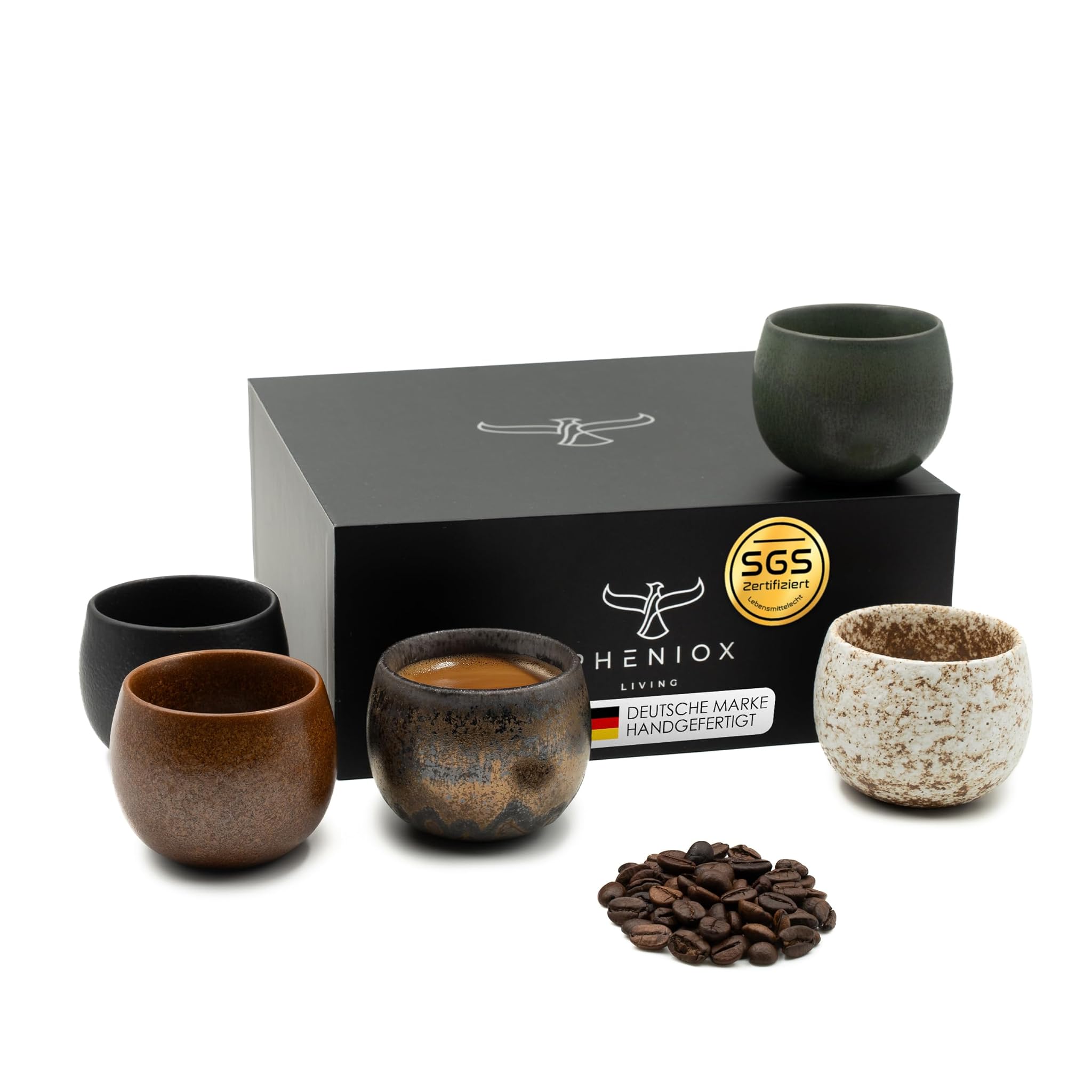 Set di Tazze da Caffè Timeout 5 x 90ml