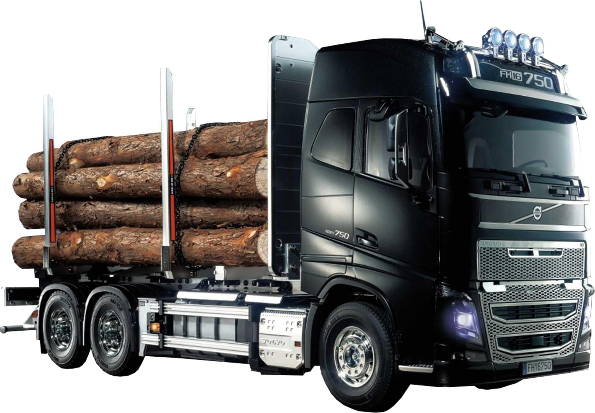 TAMIYA 1:14 RC Volvo FH16 - Veicoli per Legno radiocomandati Scala 1:14, Kit di Costruzione per Camion, Hobby, modellismo, assemblaggio, Non verniciati