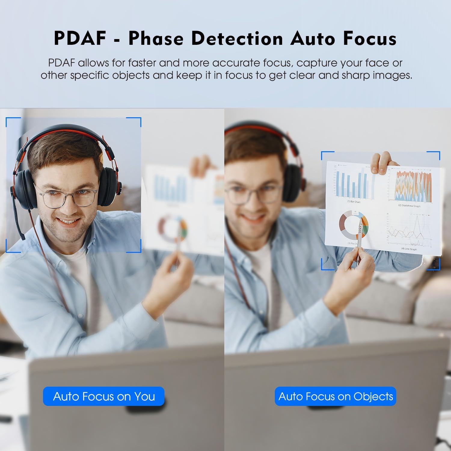 Toallin Webcam 4K per PC con Messa a Fuoco Automatica - immagine 3