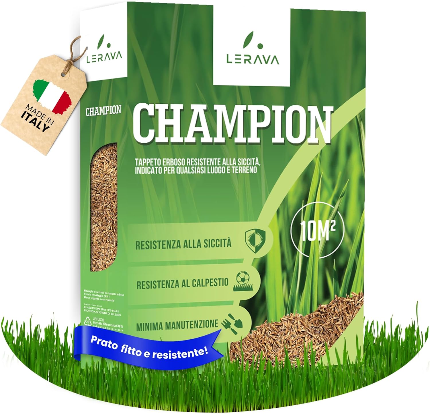 Lerava® CHAMPION - Semi Prato Resistente 10m² - immagine 1