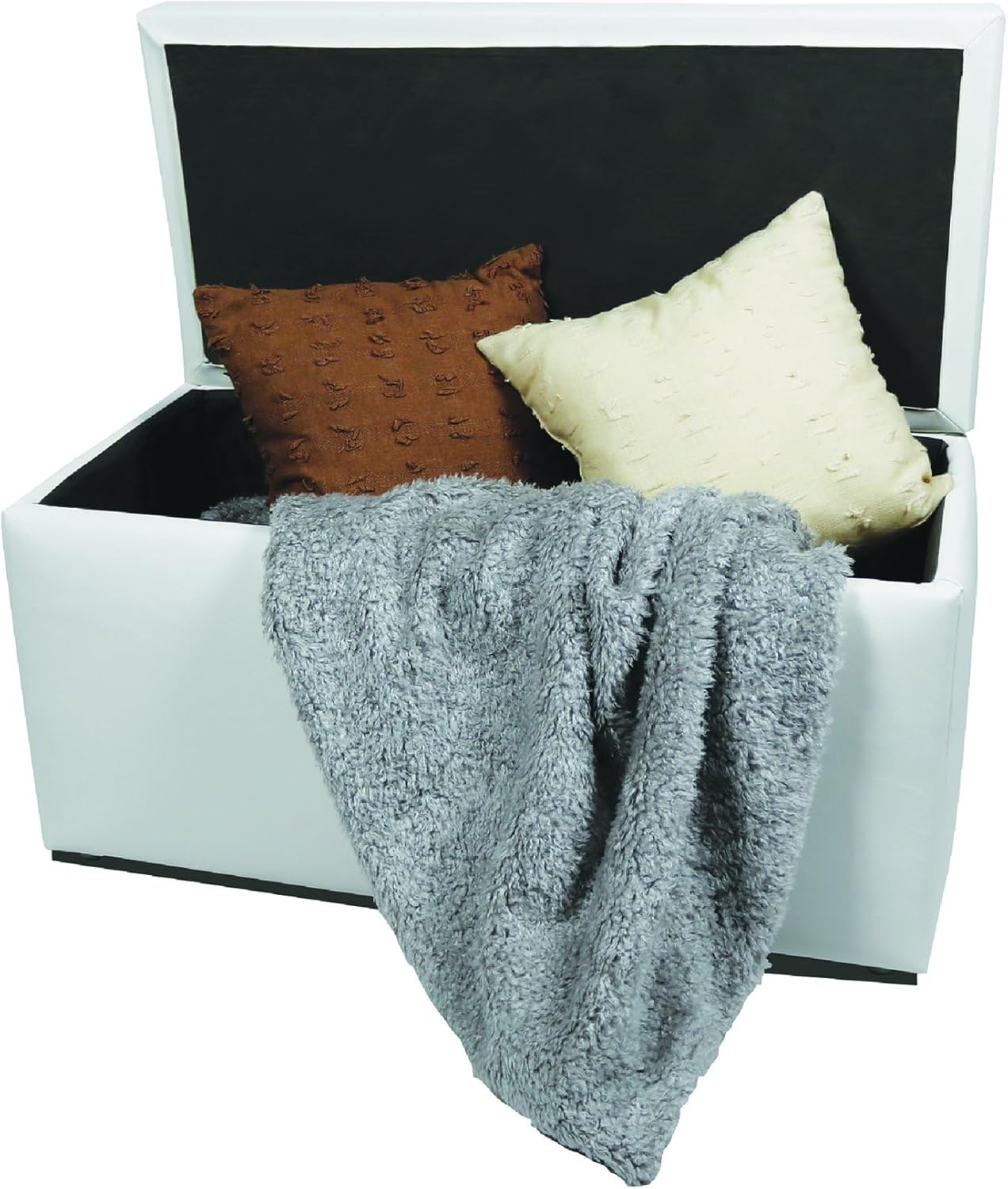 Dmora Talamo Italia - Pouf Contenitore Abino 90x45 h45cm - immagine 4