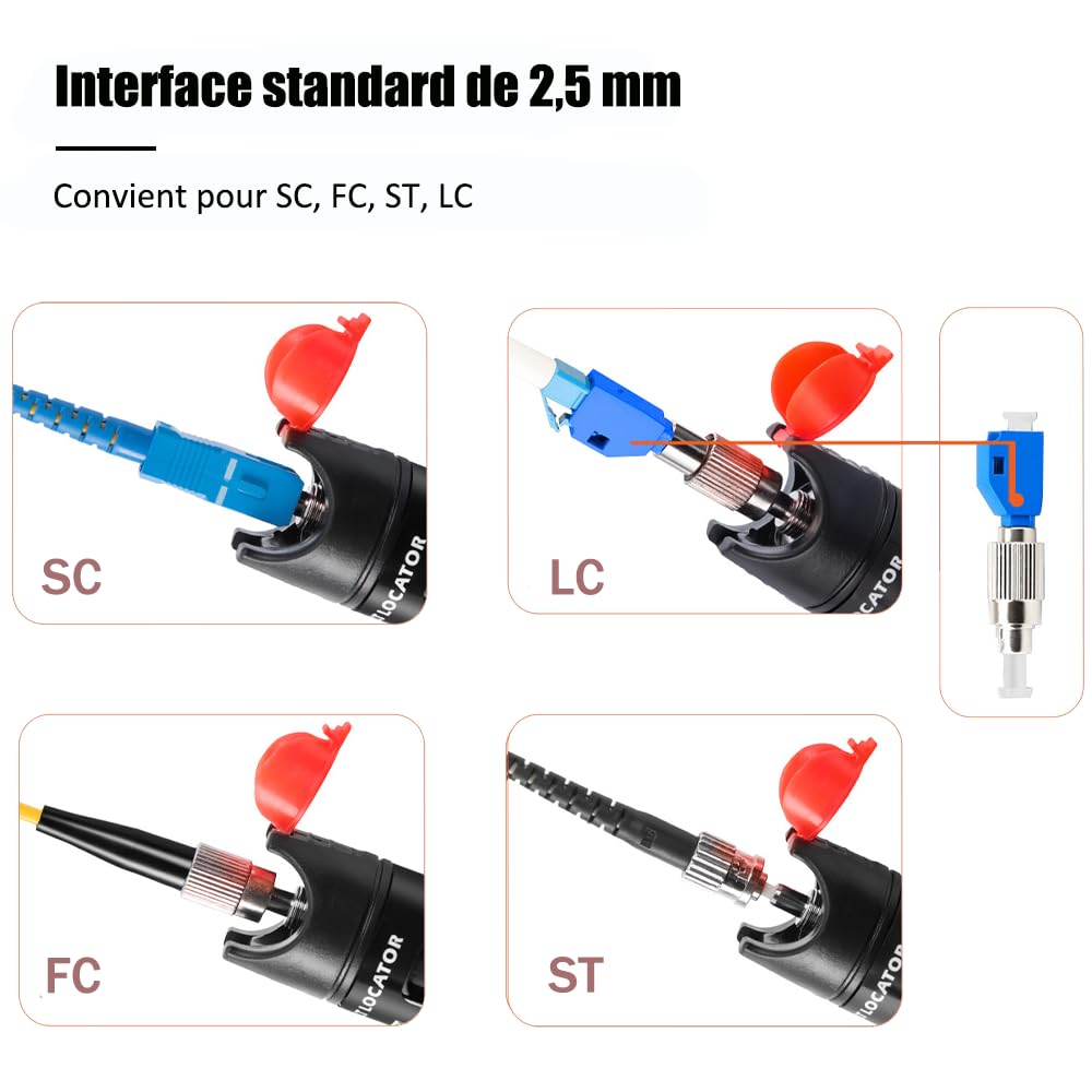 Liaytrss Tester Cavo Fibra Ottica 50mW 50KM - immagine 3