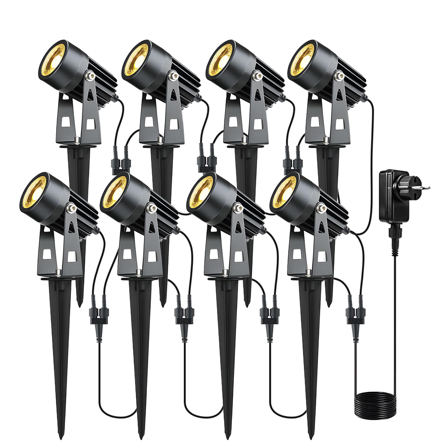 Faretto da Giardino LED COB 24W IP65 (8 Pezzi)