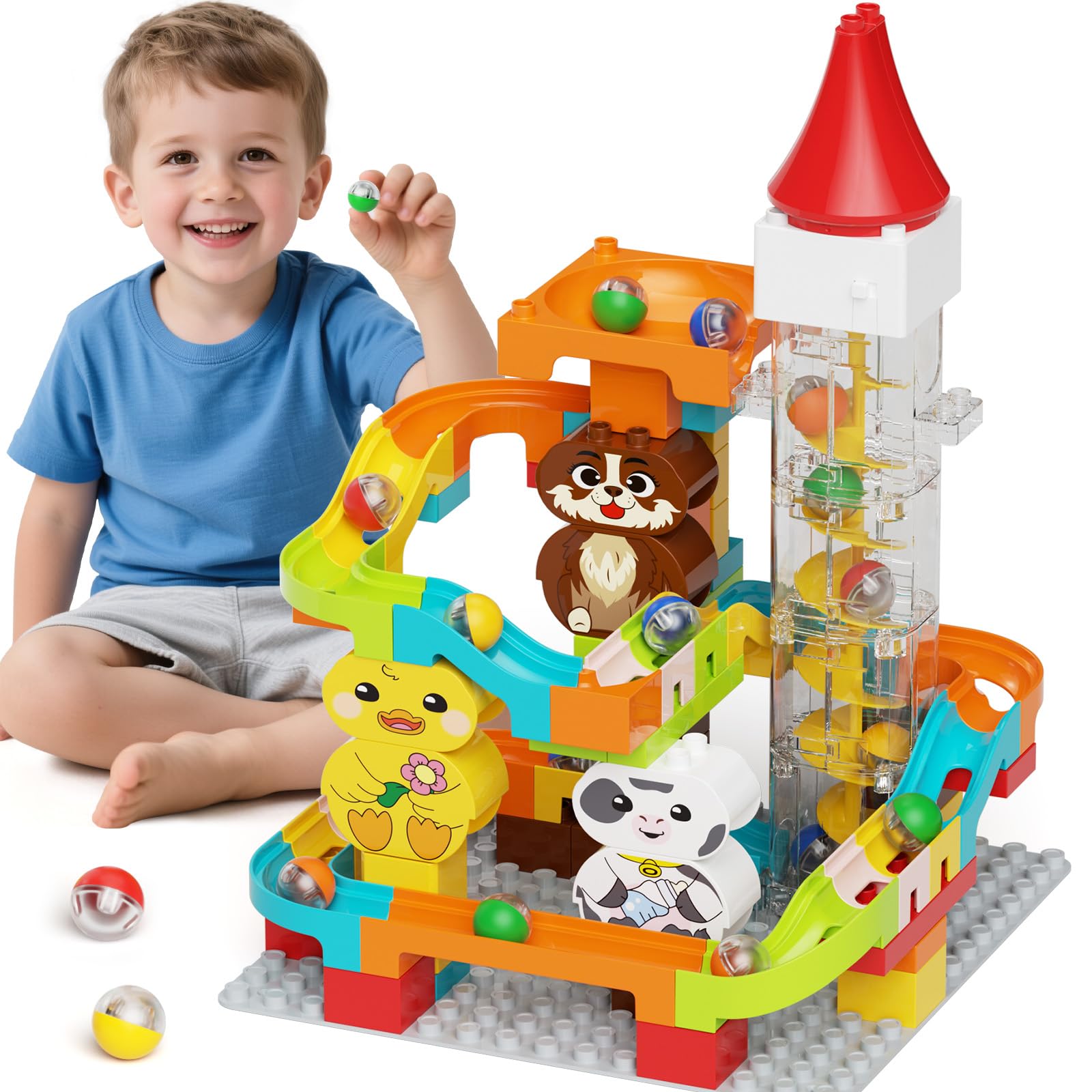 Pista di Marmotta Giocattolo con Ascensore Motorizzato