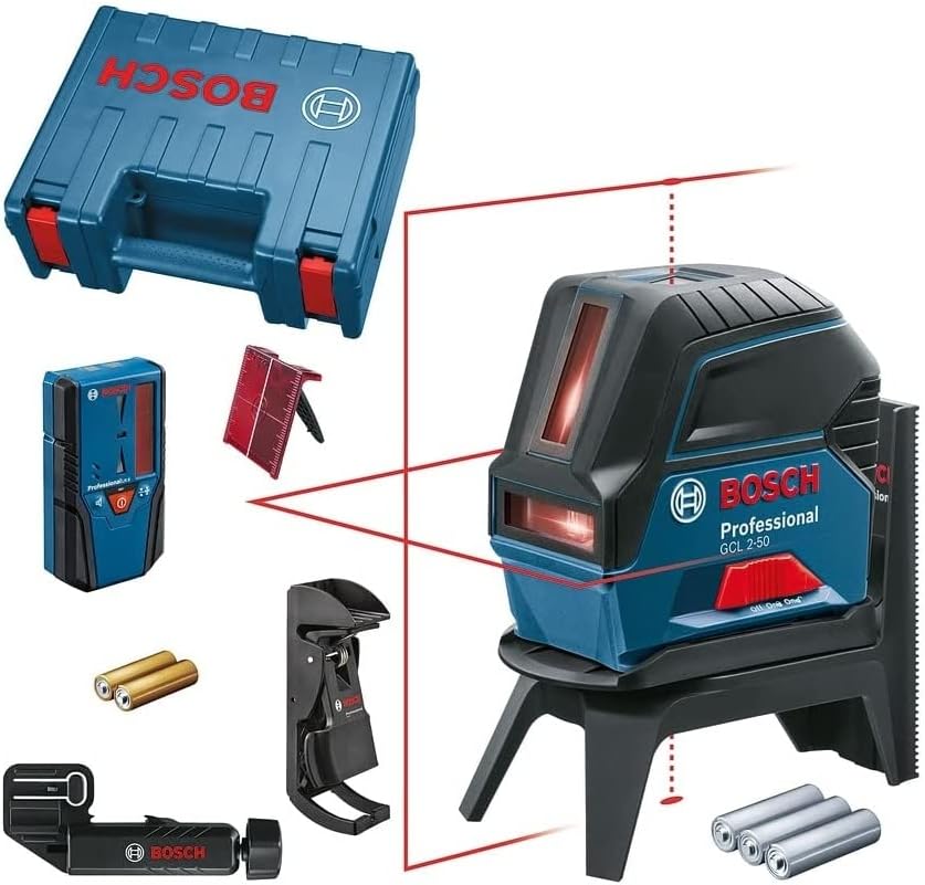 Bosch Professional Livella Laser Combinata, LR6, in Custodia Protettiva