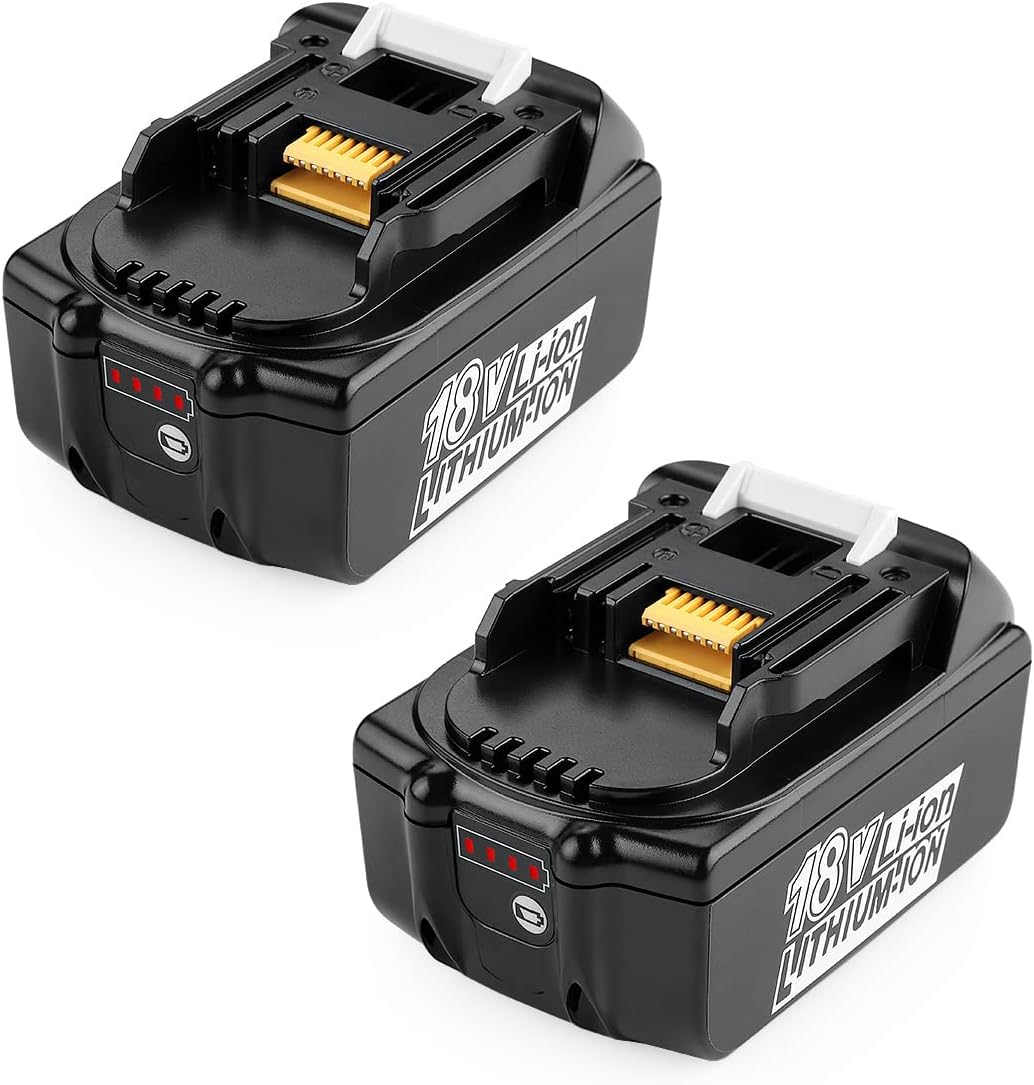 Xnjtg 2Pack 5.0Ah Batteria di Ricambio per Makita 18V