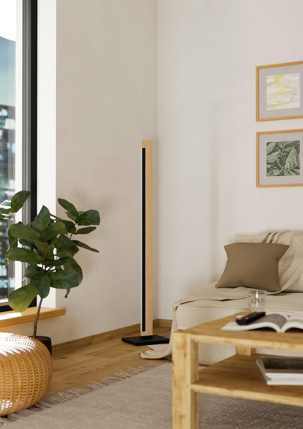 Eglo Camacho Lampada a Stelo, Nero/Marrone - immagine 2