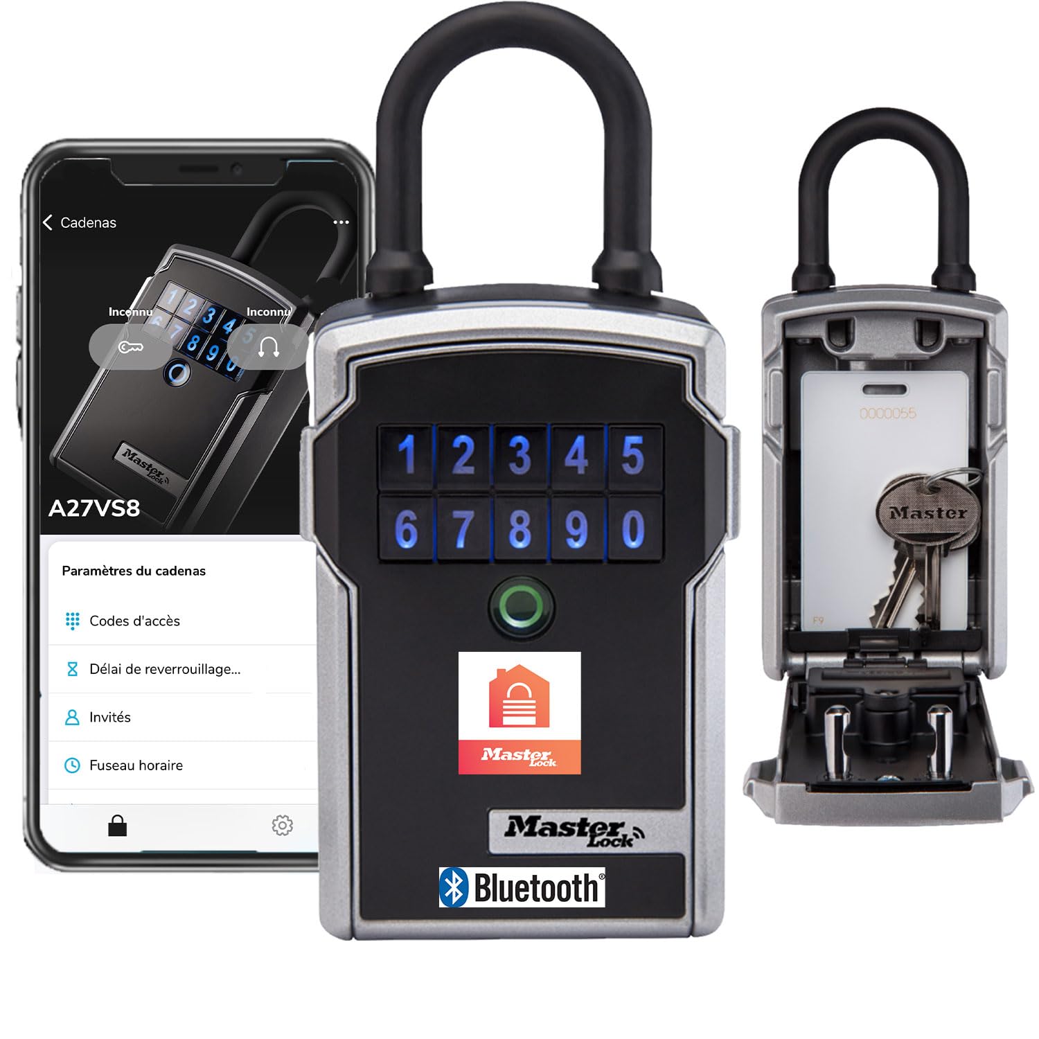 Master Lock 5440EURD - Cassaforte per chiavi Bluetooth