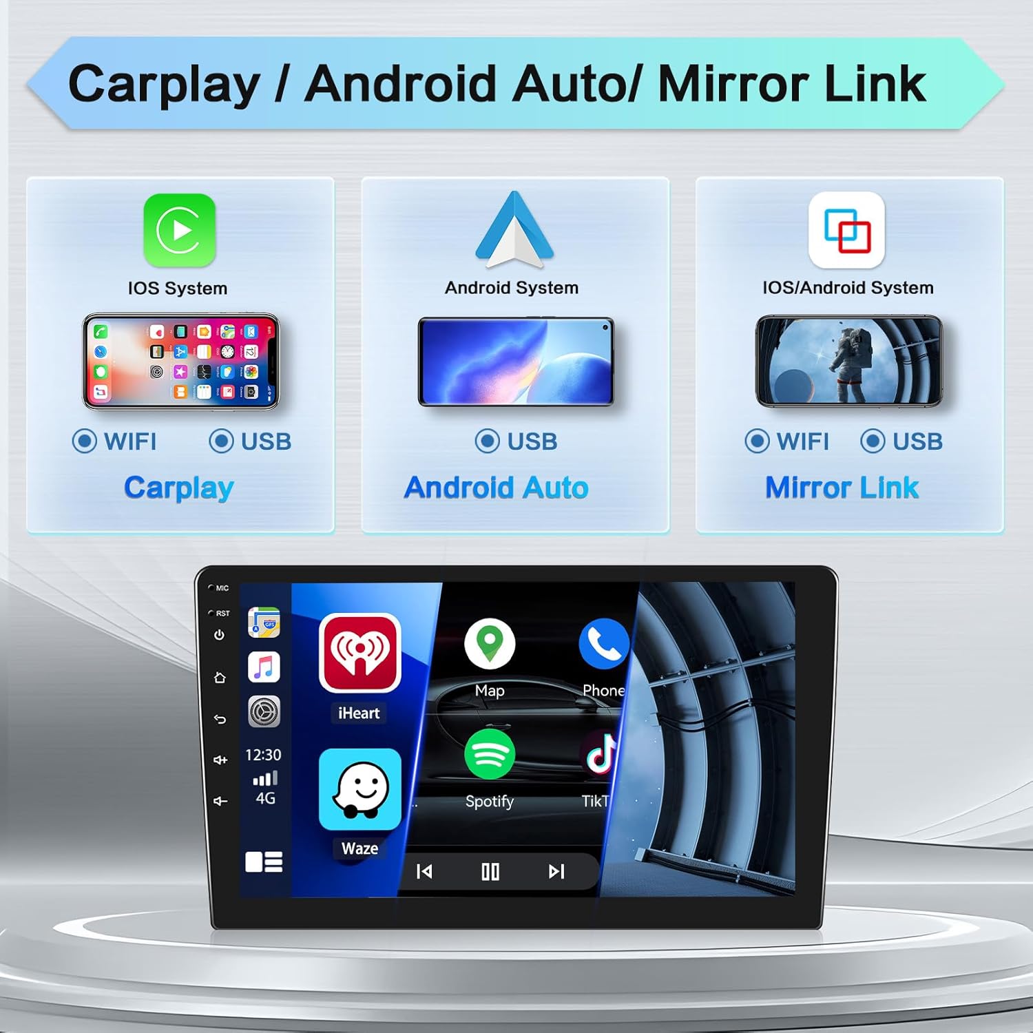 Hikity Android 13 Autoradio 9" per Kia Sportage 2010-2016 - immagine 3