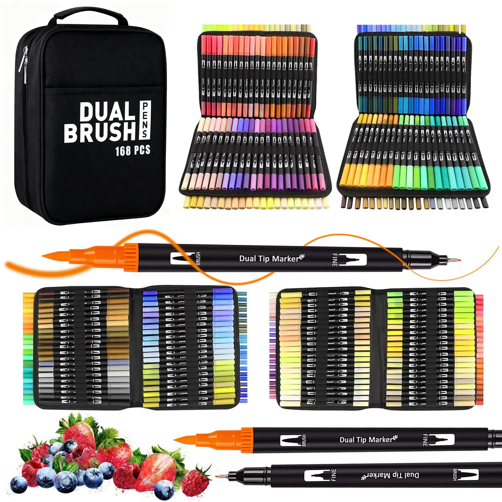 Vakki Pennarelli a Doppia Punta 168 Colori