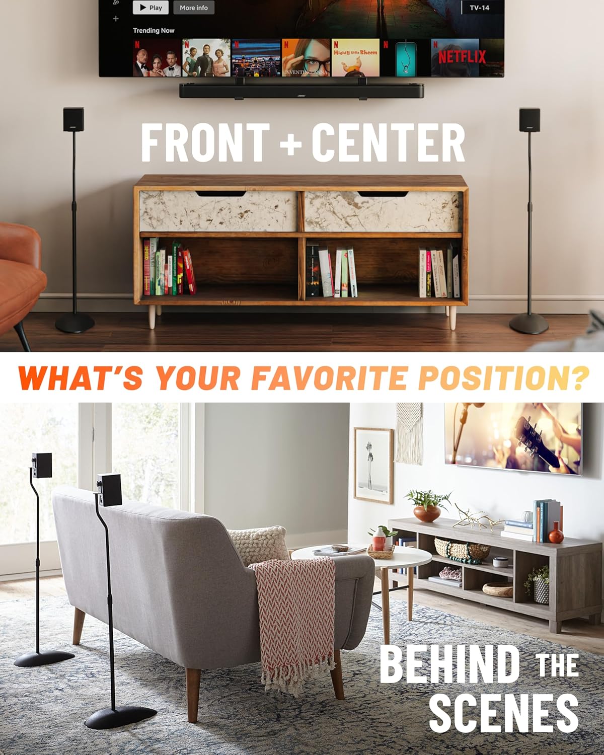 Echogear Supporto Altoparlanti Regolabile in Altezza - immagine 3