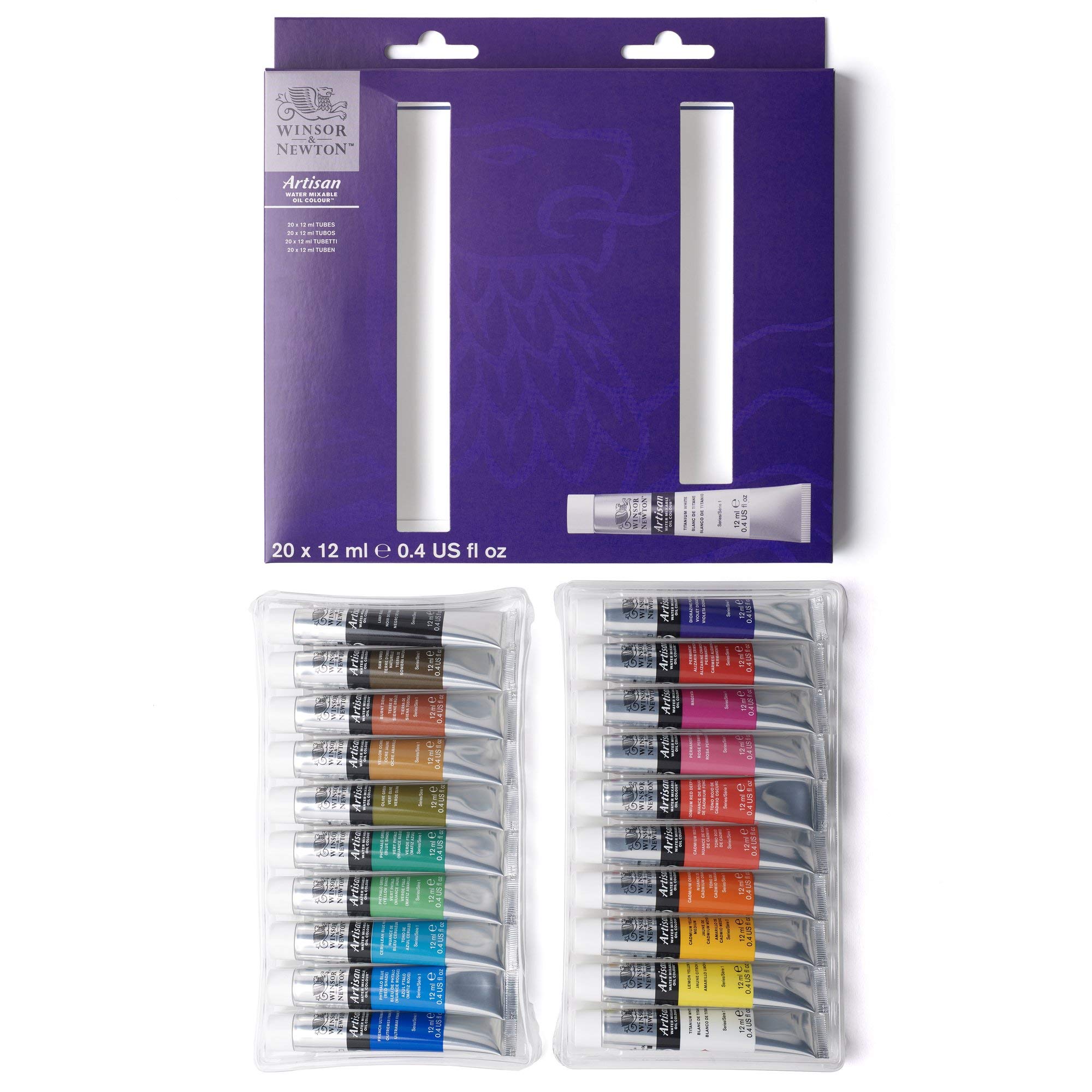 Winsor & Newton Artisan - Set Pittura Olio 20 Colori 12ml