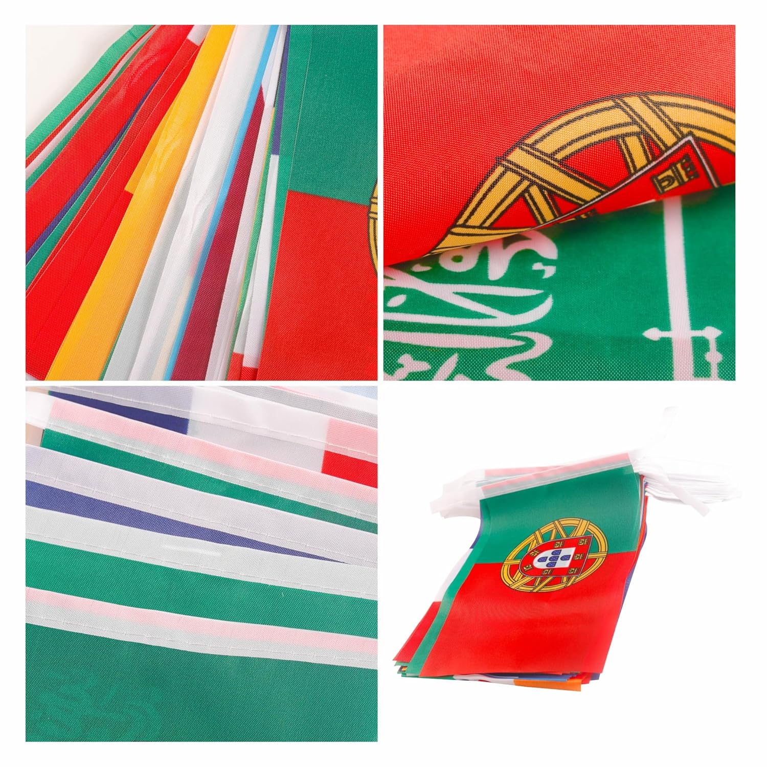 Bandiere olimpiche bandiera del mondo 100 paesi 25 m, bandierina internazionali banner gioco olly 2024 decorazioni per feste per giardino bar - immagine 3