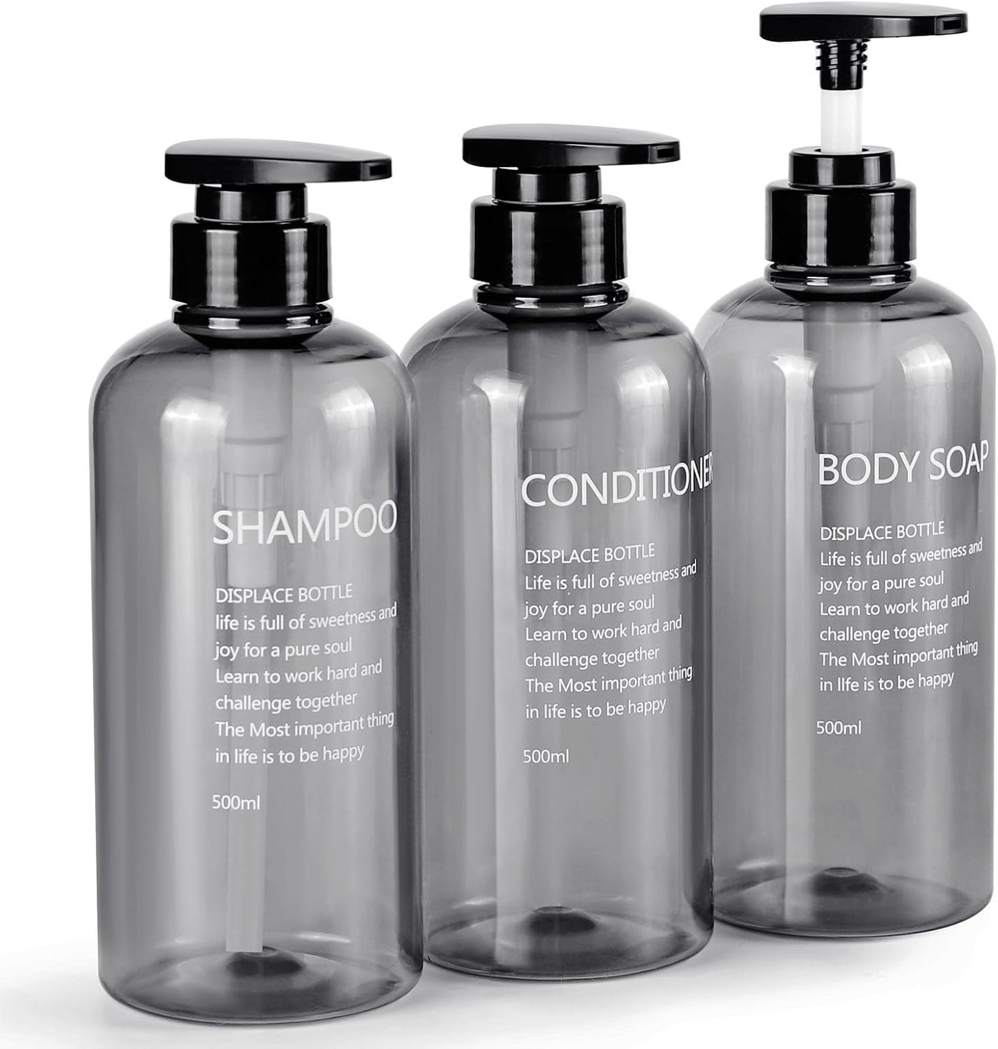 Czemo Dispenser Shampoo e Bagnoschiuma 500ML (3 Pezzi) - immagine 1