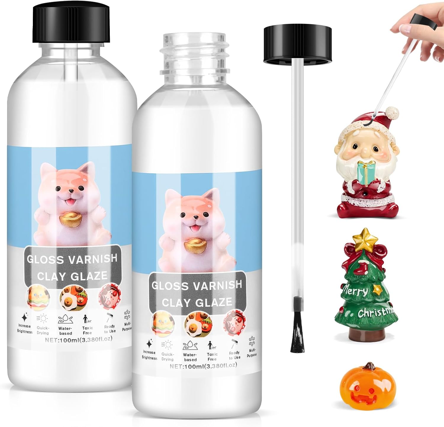 Smalto Trasparente 200ml per Ceramica e Argilla - immagine 1