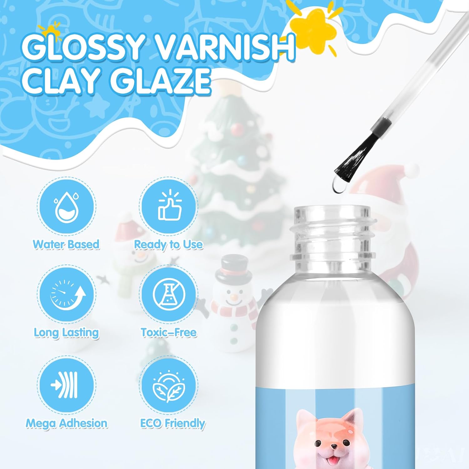 Smalto Trasparente 200ml per Ceramica e Argilla - immagine 2