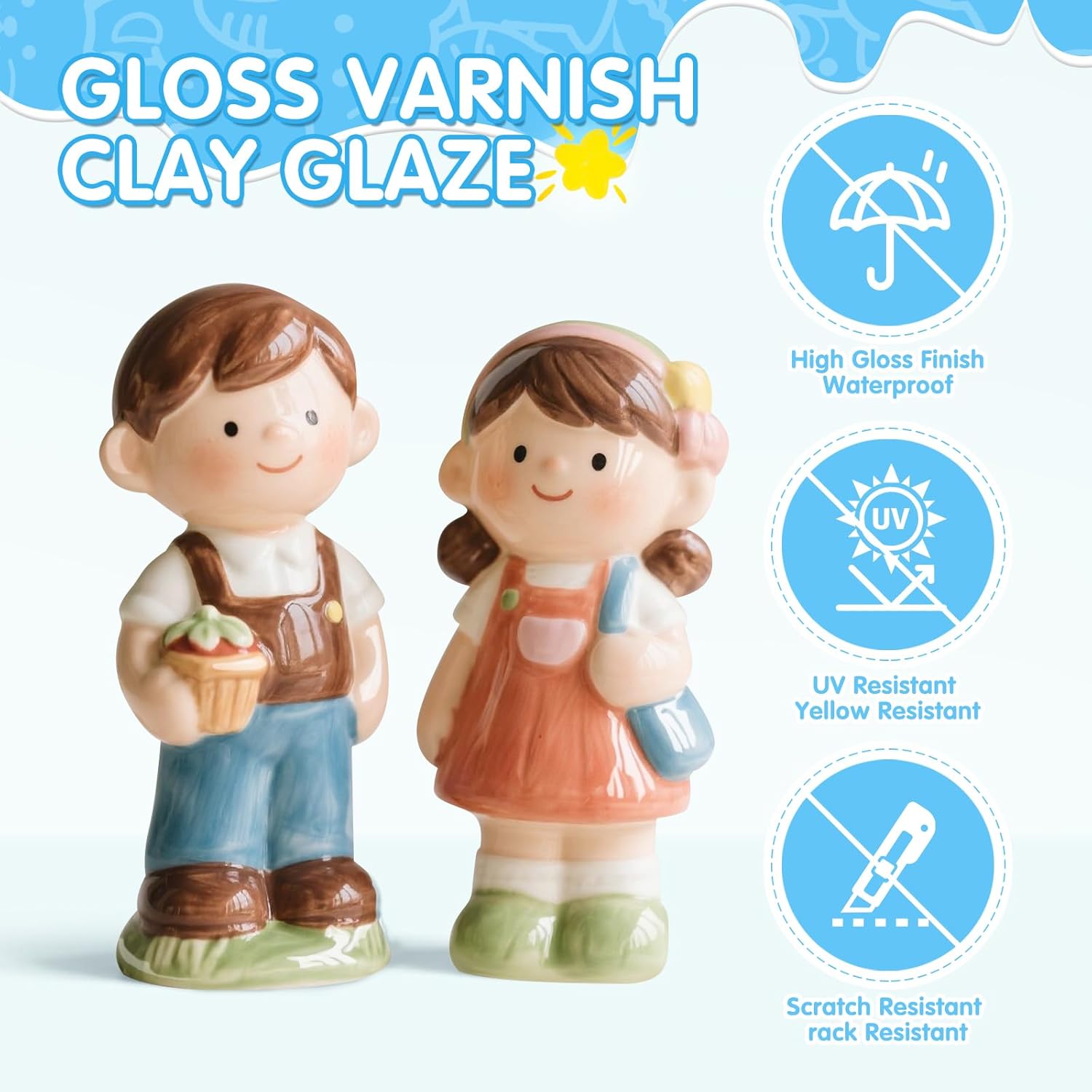 Smalto Trasparente 200ml per Ceramica e Argilla - immagine 3