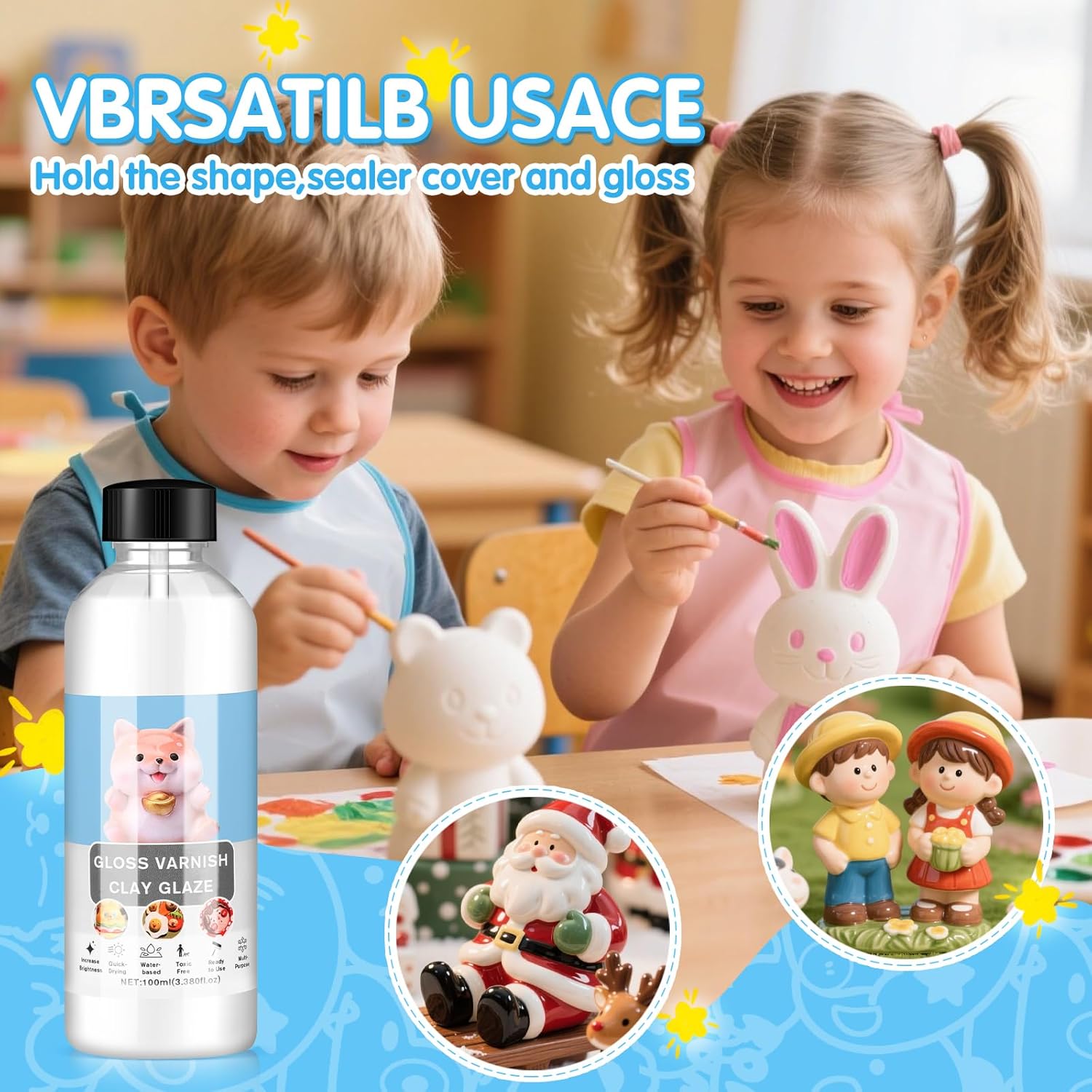 Smalto Trasparente 200ml per Ceramica e Argilla - immagine 5