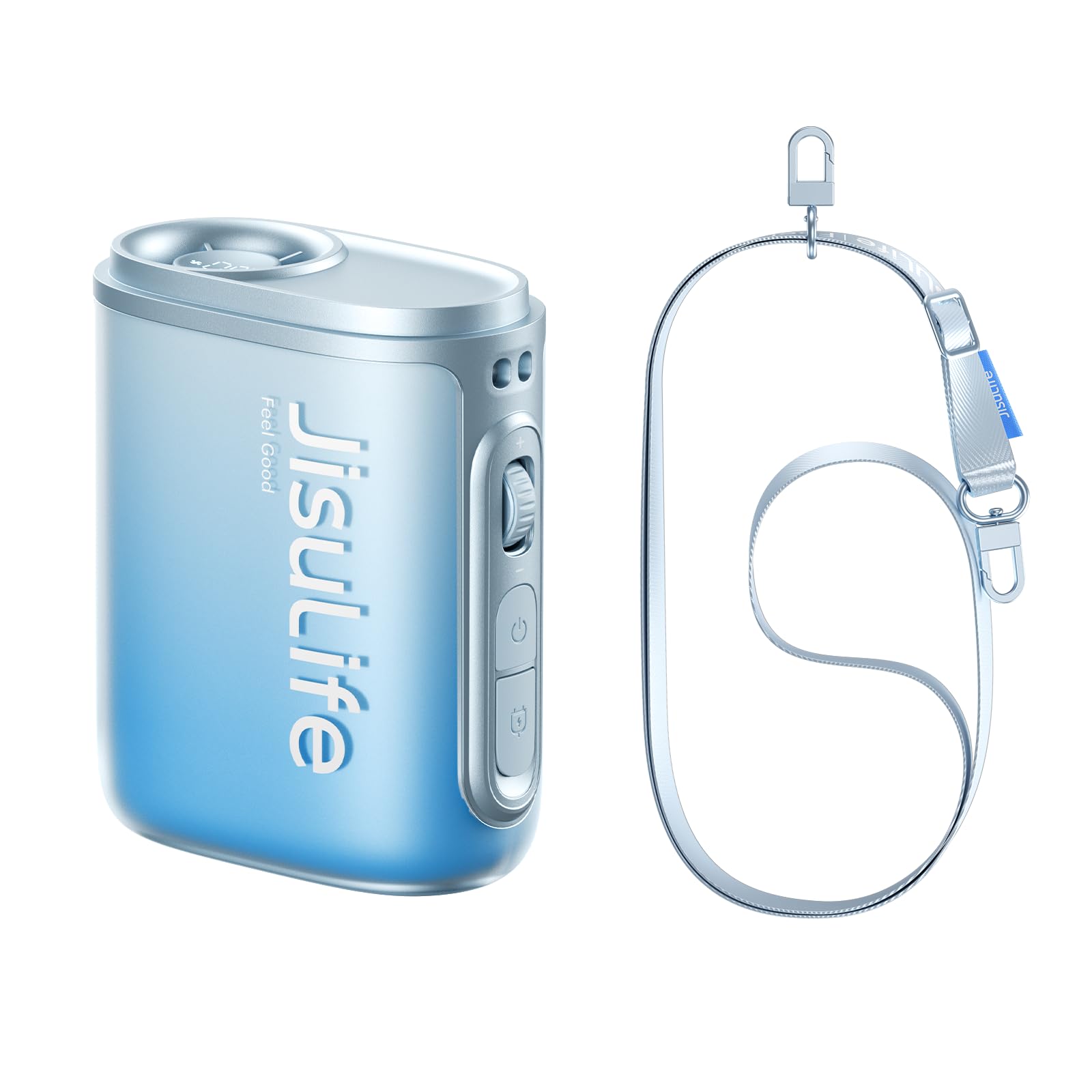 Jisulife Ventilatore Portatile 100 Velocità 4500 mAh, Blu