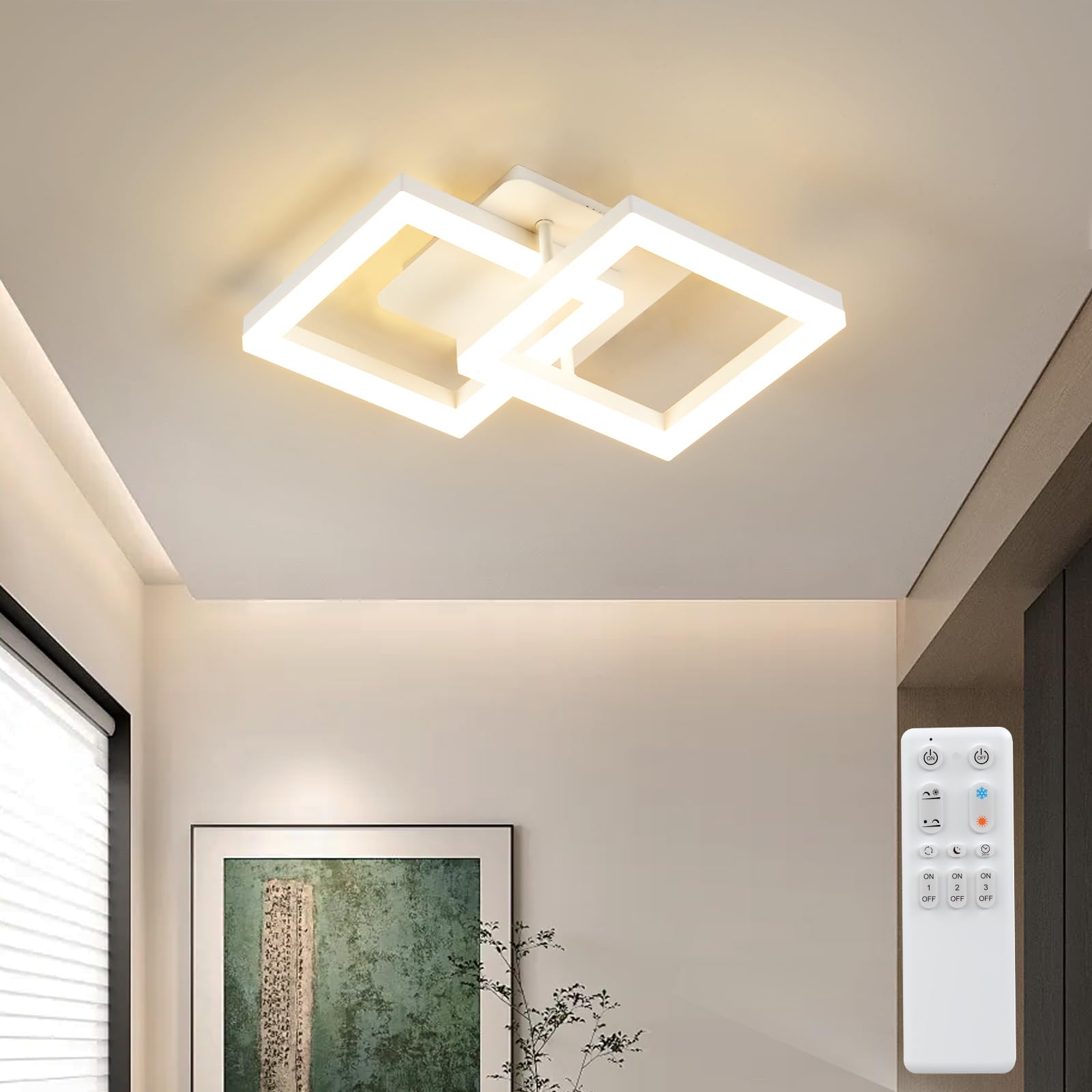 Plafoniera LED Soffitto Moderna 20W Dimmerabile
