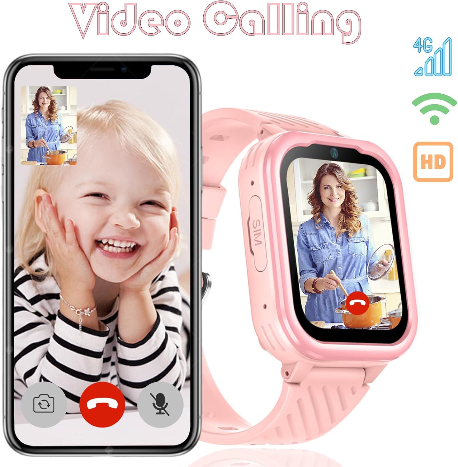 DDIOYIUR Smartwatch Bambini GPS 4G con WiFi e Videochiamata - immagine 2