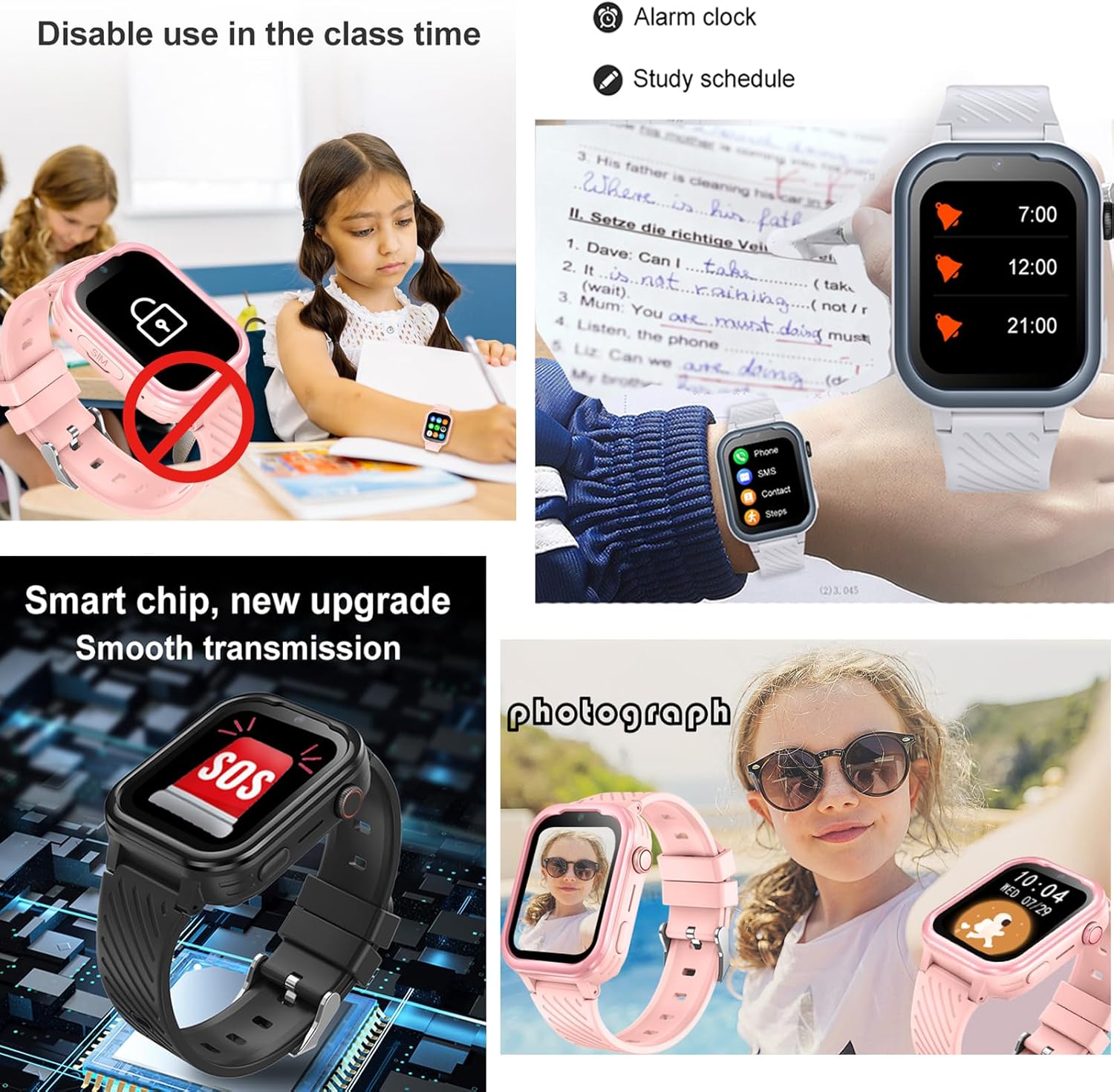 DDIOYIUR Smartwatch Bambini GPS 4G con WiFi e Videochiamata - immagine 6
