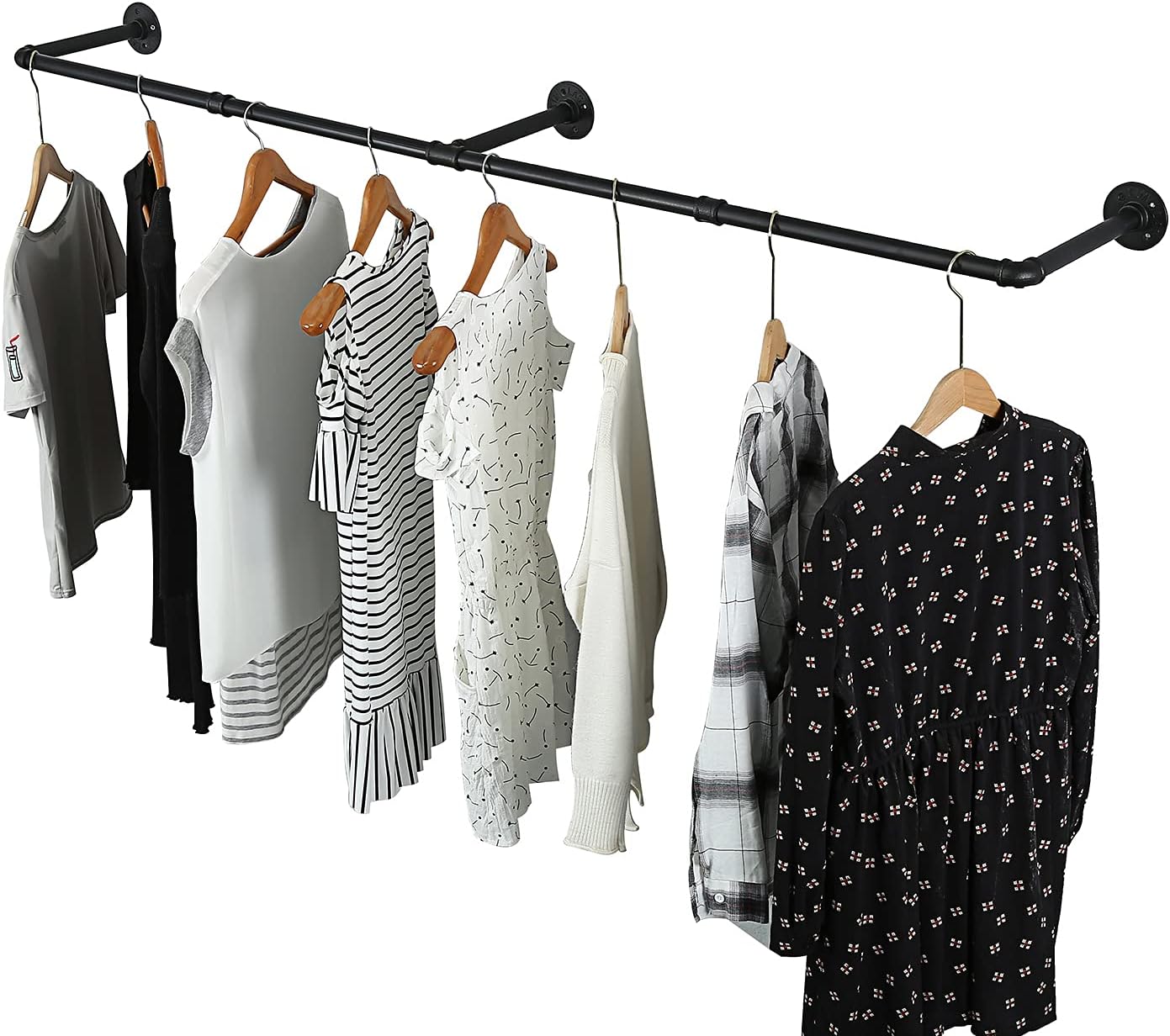 Oroonoko Appendiabiti da Parete Industriale 182,9 cm, Nero