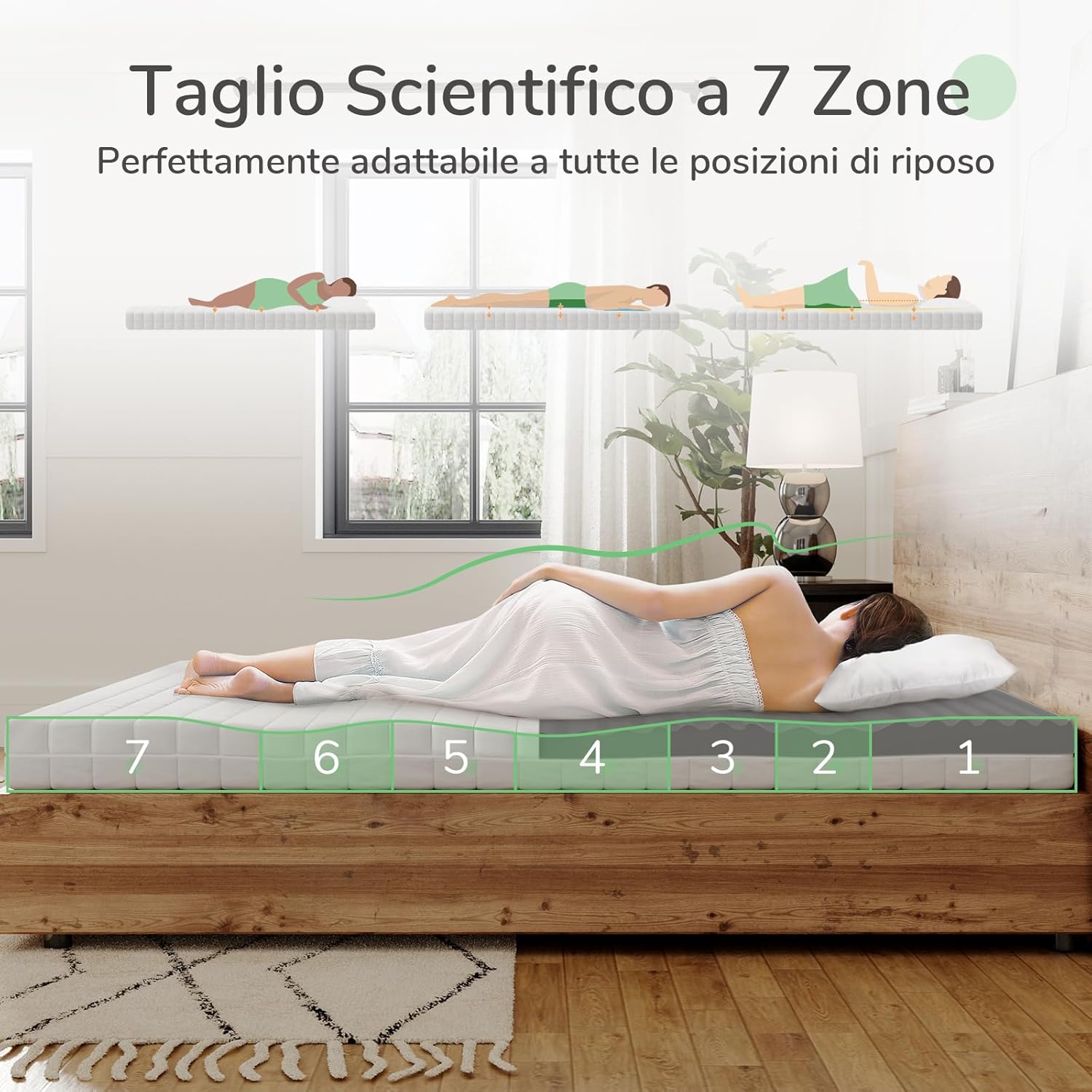 Novilla Materasso Singolo 90x200 Altezza 14cm - immagine 4