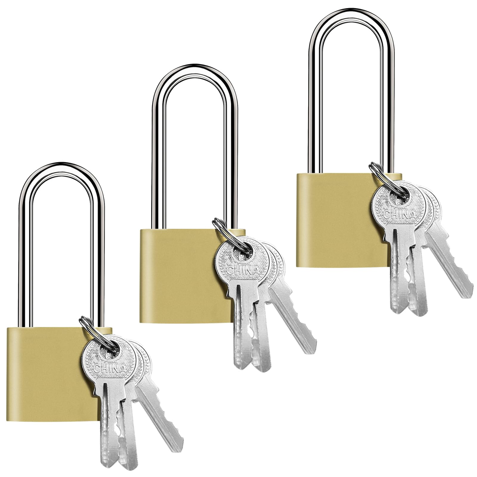 Nutabevr Lucchetto con Arco Extra Lungo 32mm (3 pz)