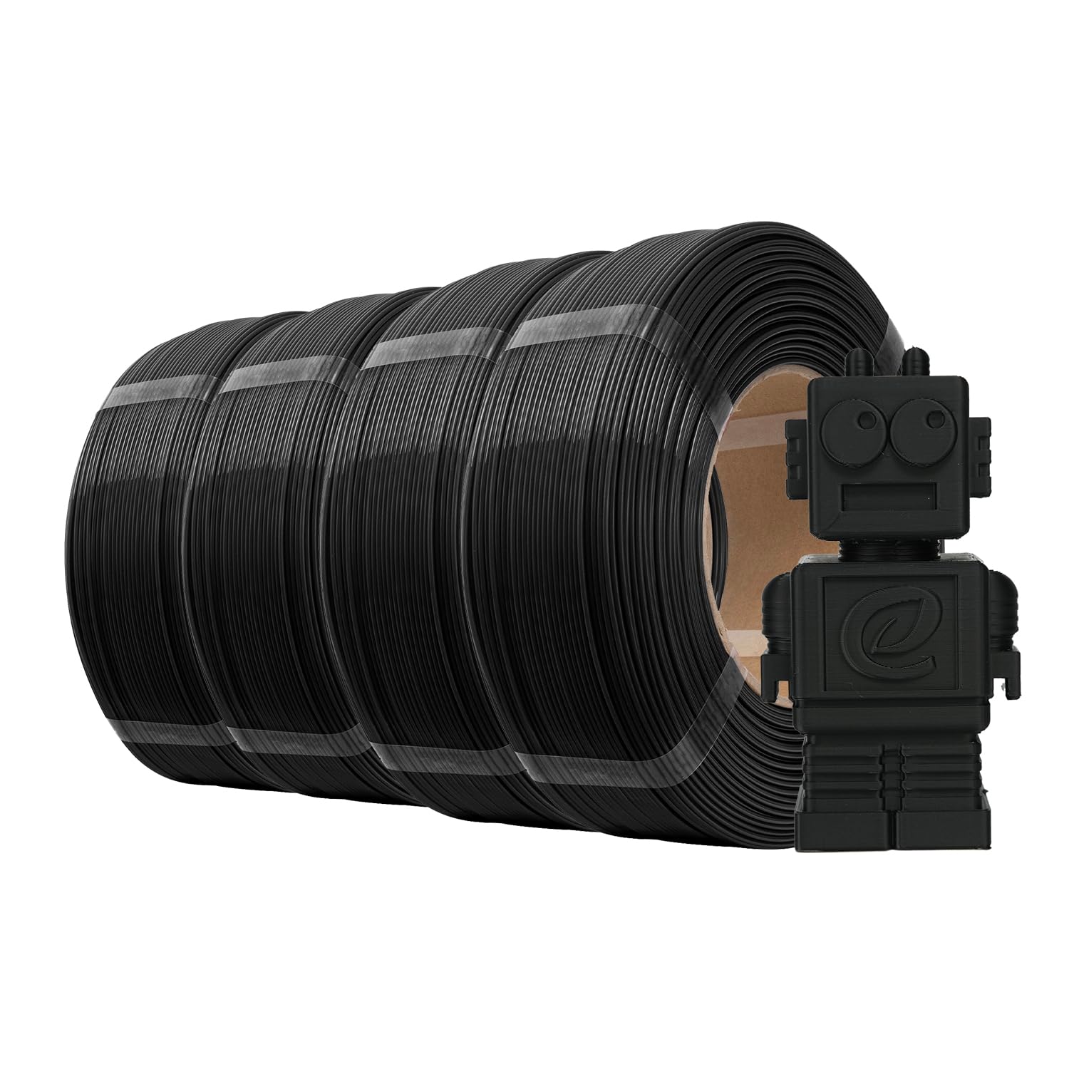 Esun PLA Refill Filamento 1,75mm per Stampa 3D, Nero-4KG