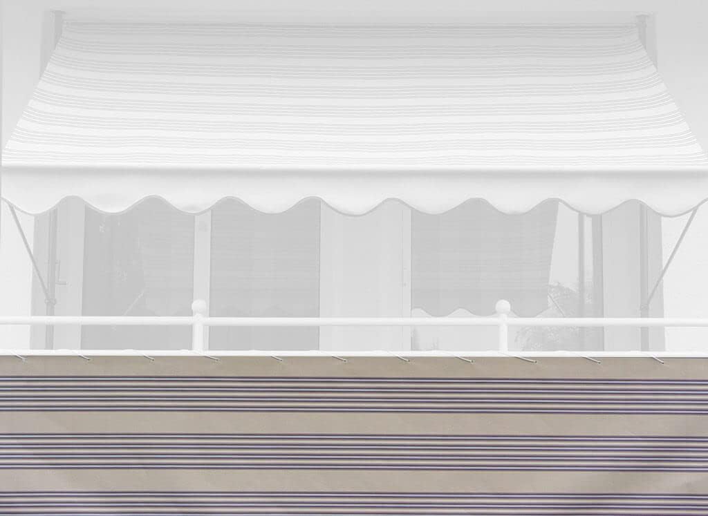 Angerer Paravista per Balcone Design No. 8300 Marrone-Beige