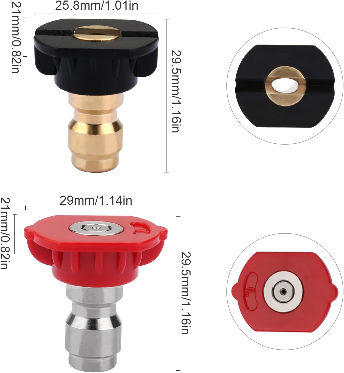 7 Pezzi Adattatore per Idropulitrice Alta Pressione - immagine 2