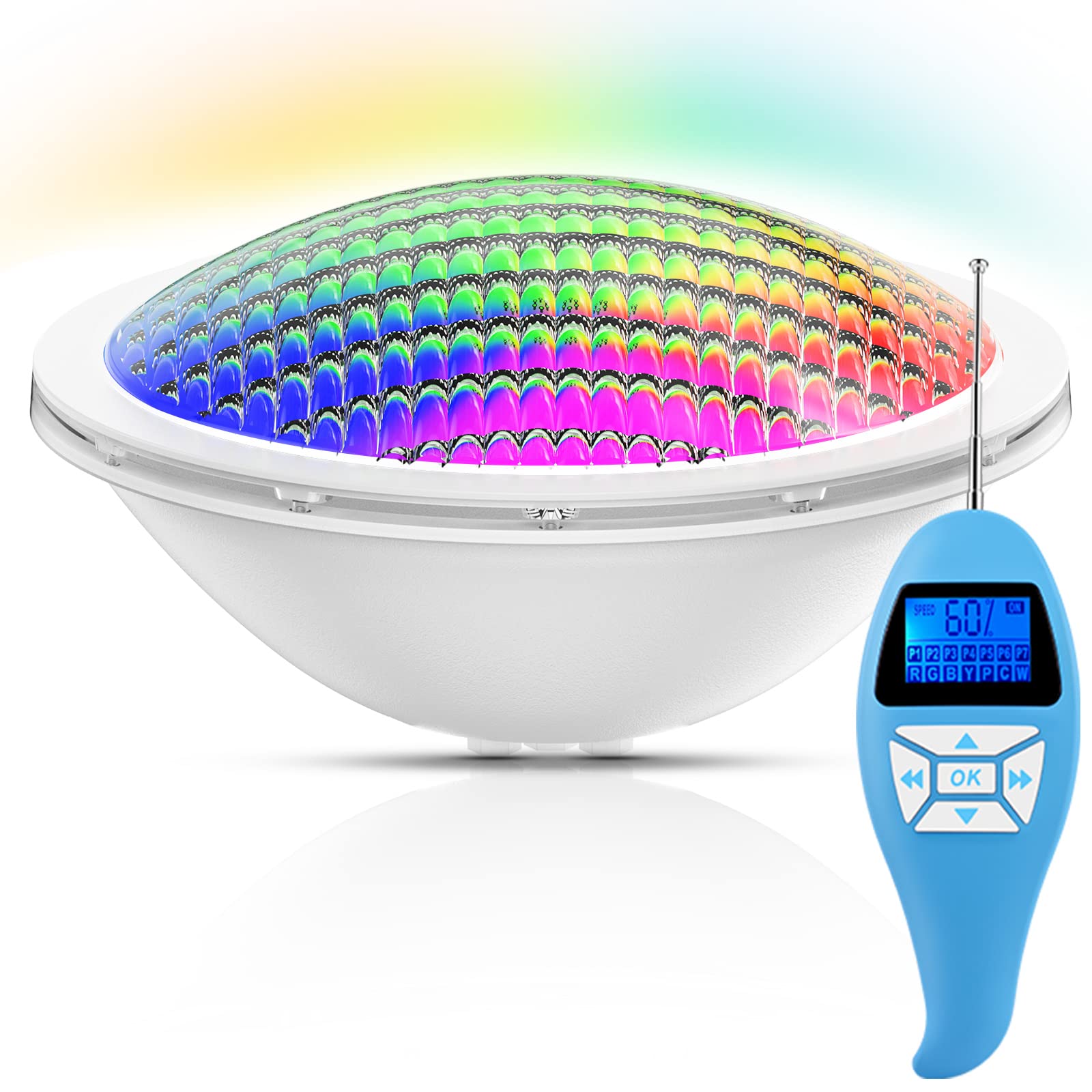 Lylmle Led Piscina PAR56 20W Multicolore RGB 12V