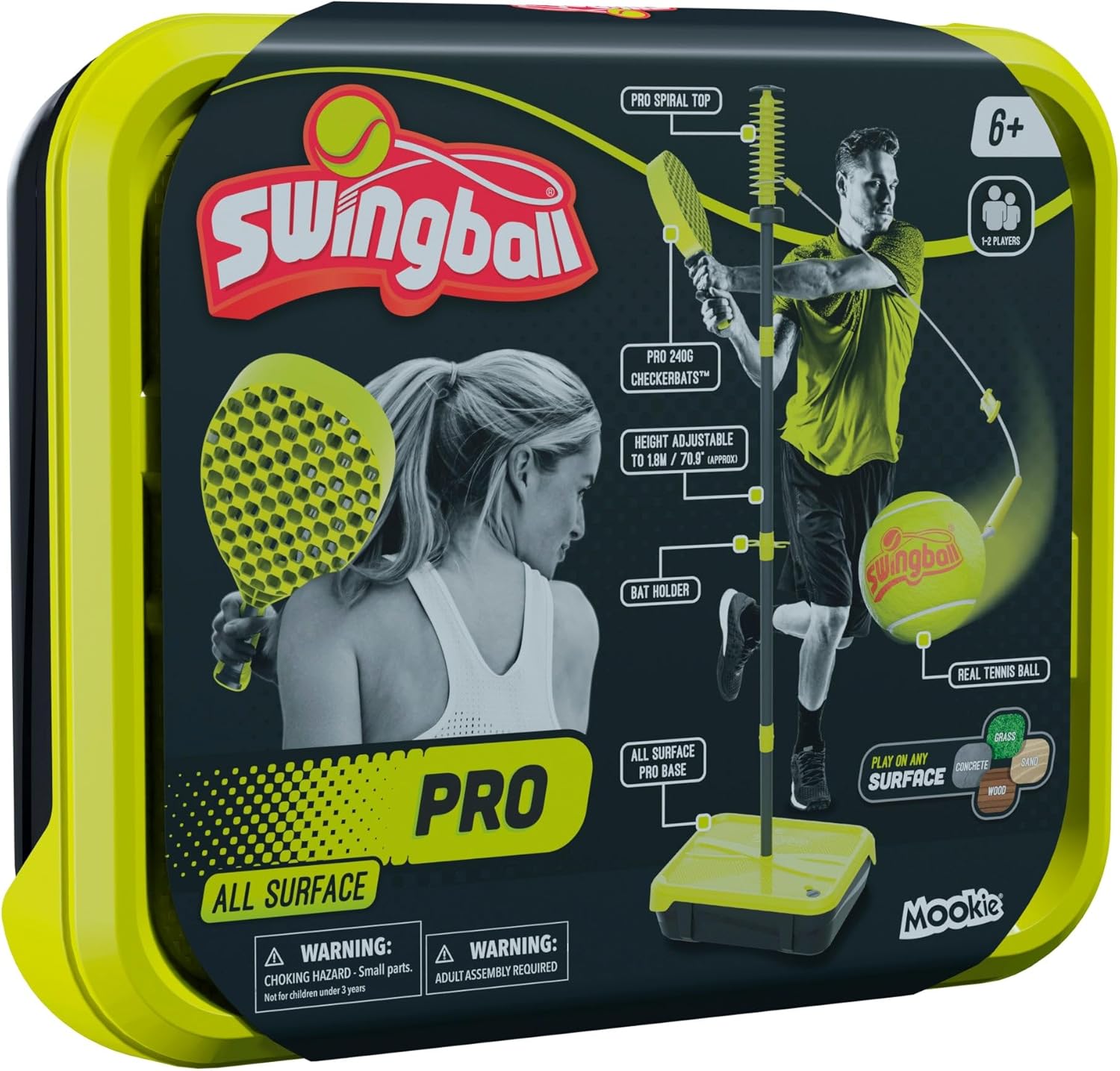 Swingball PRO all Surface, Singolo, Colore Giallo (Gelb), 7300 - immagine 7