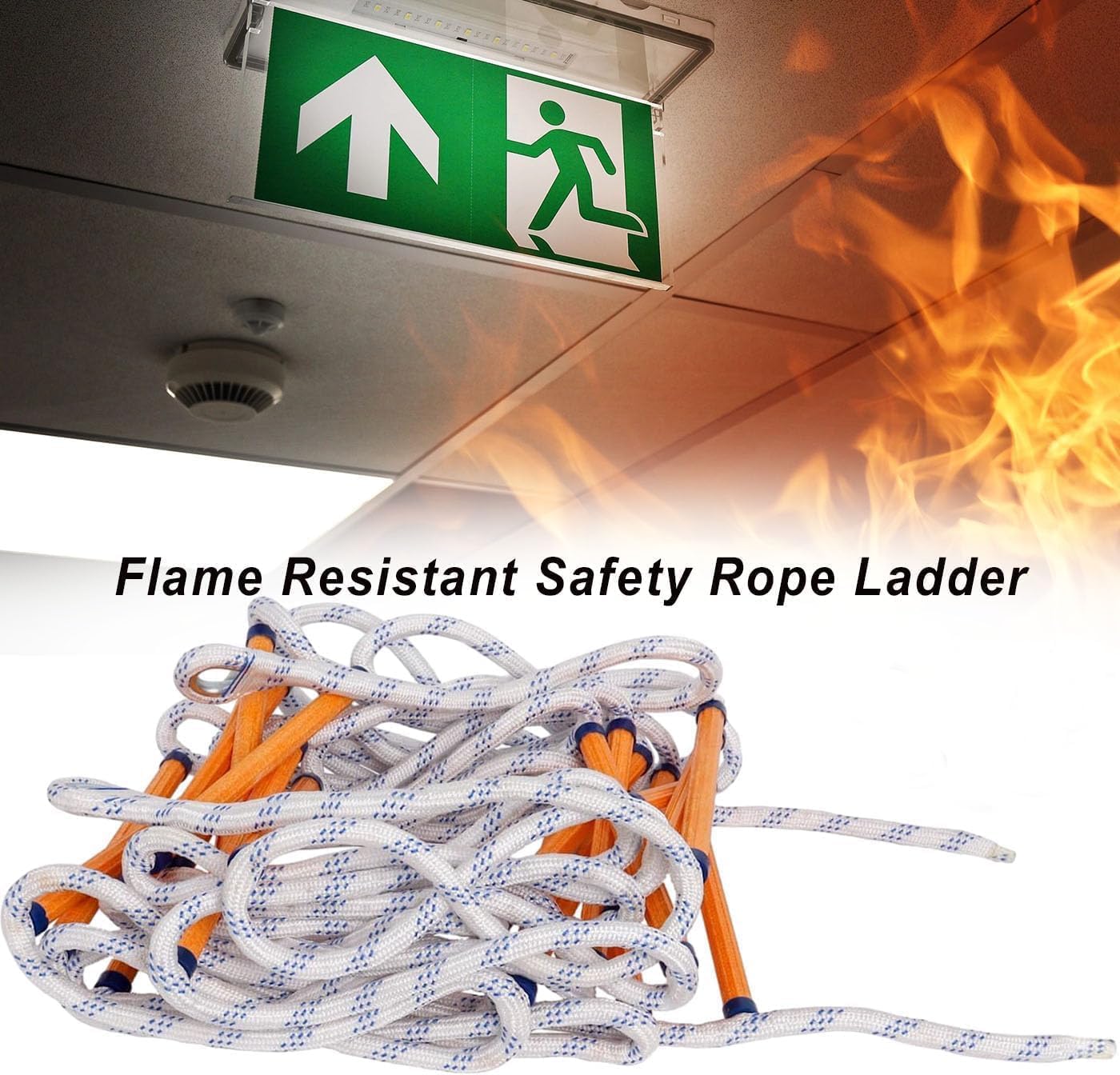 Poweka Scala di Corda Antincendio 10m - immagine 3