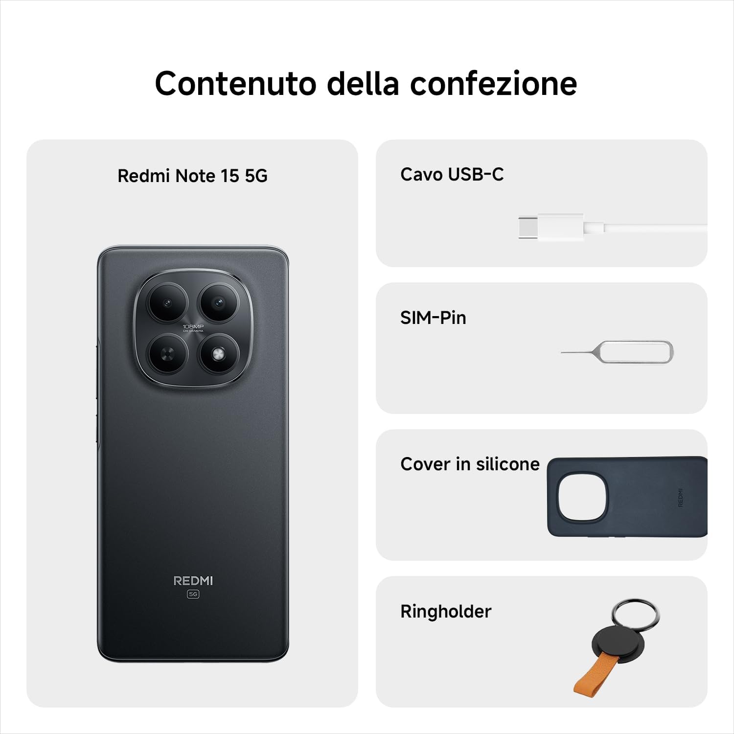 Xiaomi Redmi Note 15 5G - Smartphone 128GB Nero - immagine 4