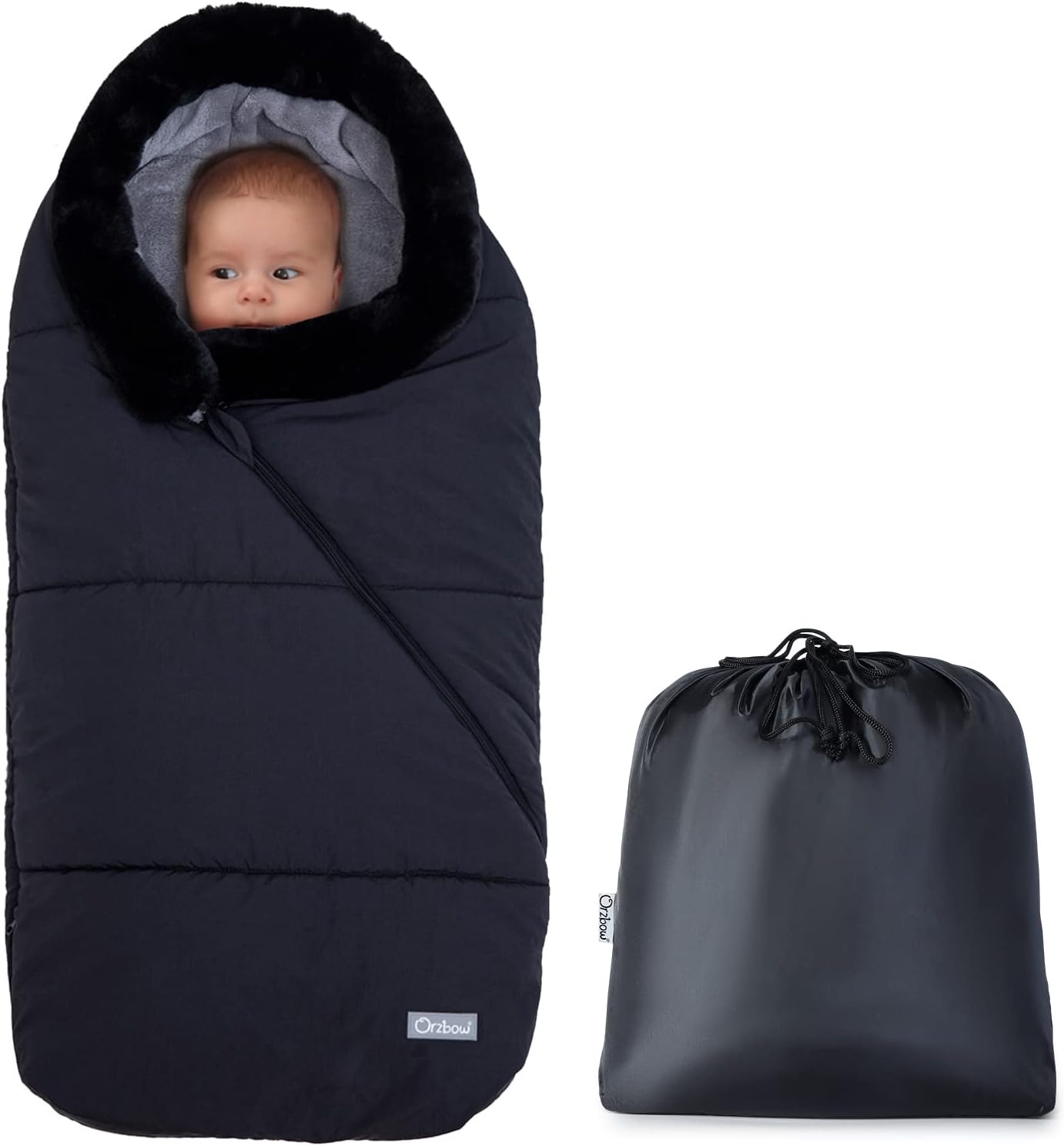 Orzbow Sacco Termico Passeggino Universale, Nero - immagine 1