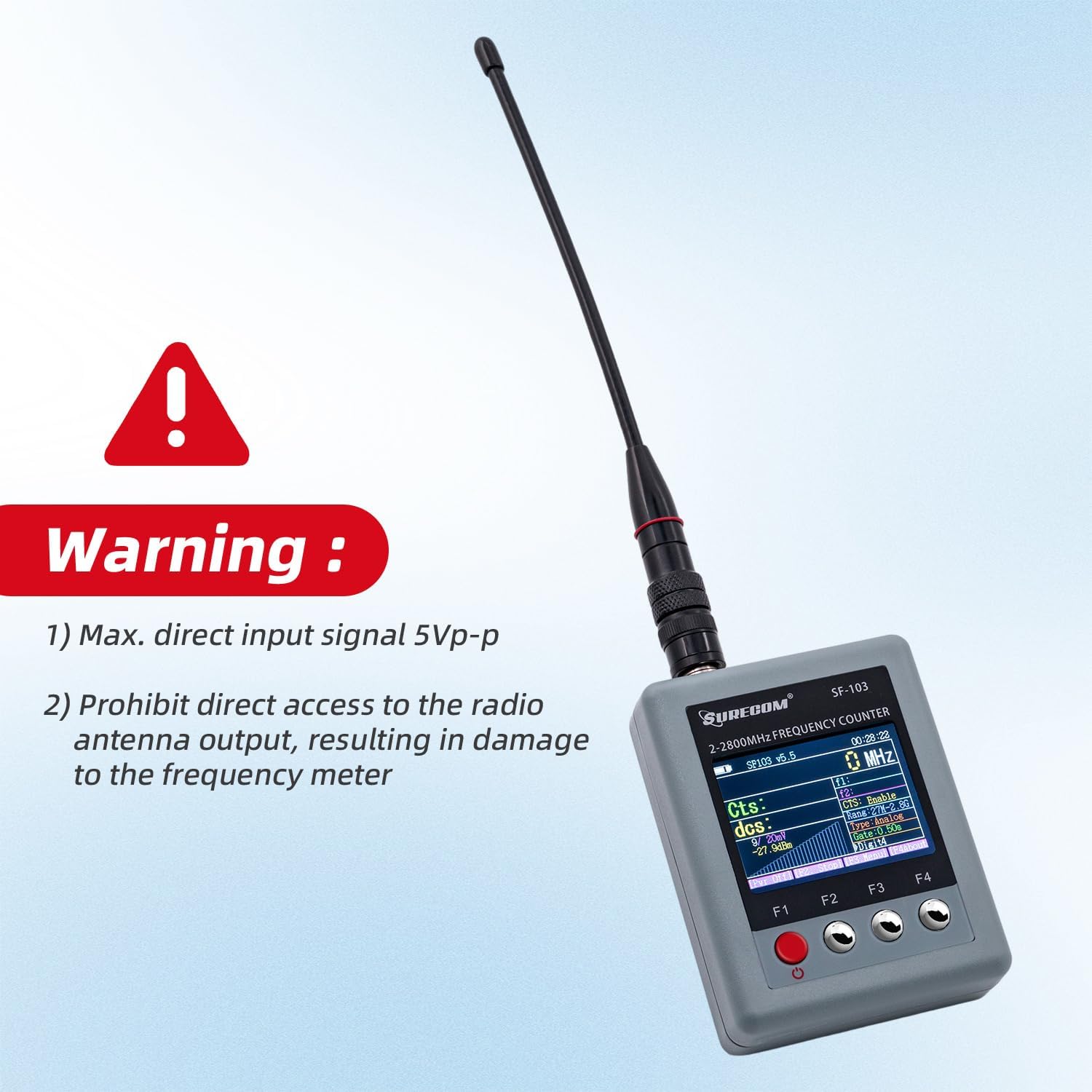 Mcbazel SF-103 2-2800mHz palmare frequenzimetro - immagine 7