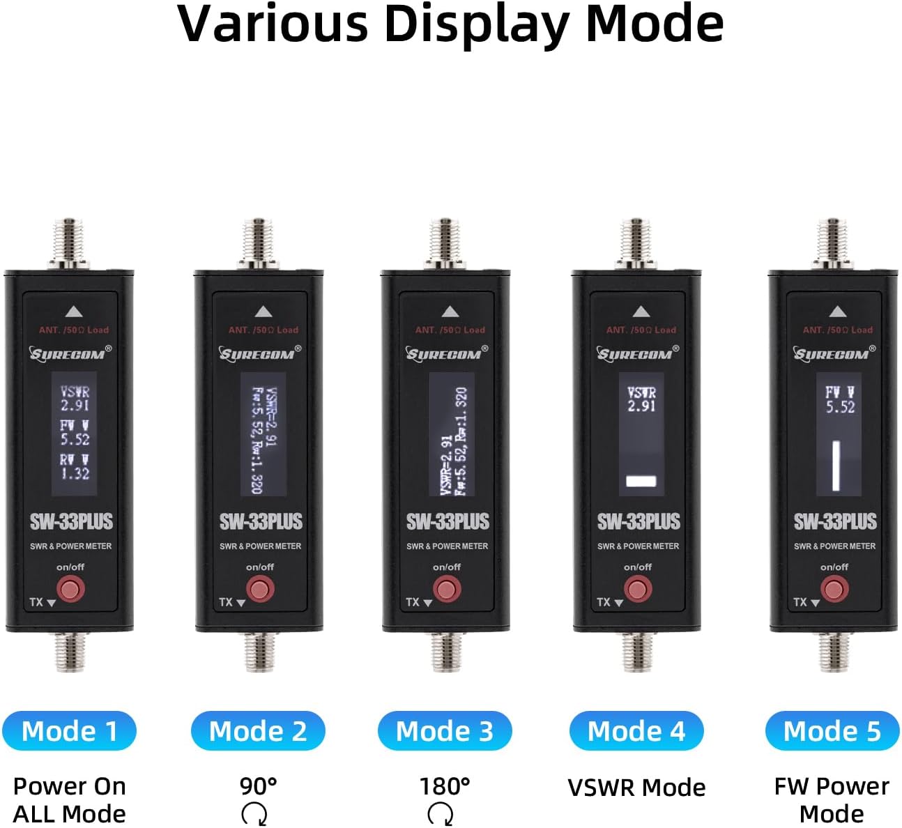 Mcbazel SURECOM SW-33 Plus - Mini Misuratore RF e SWR - immagine 4